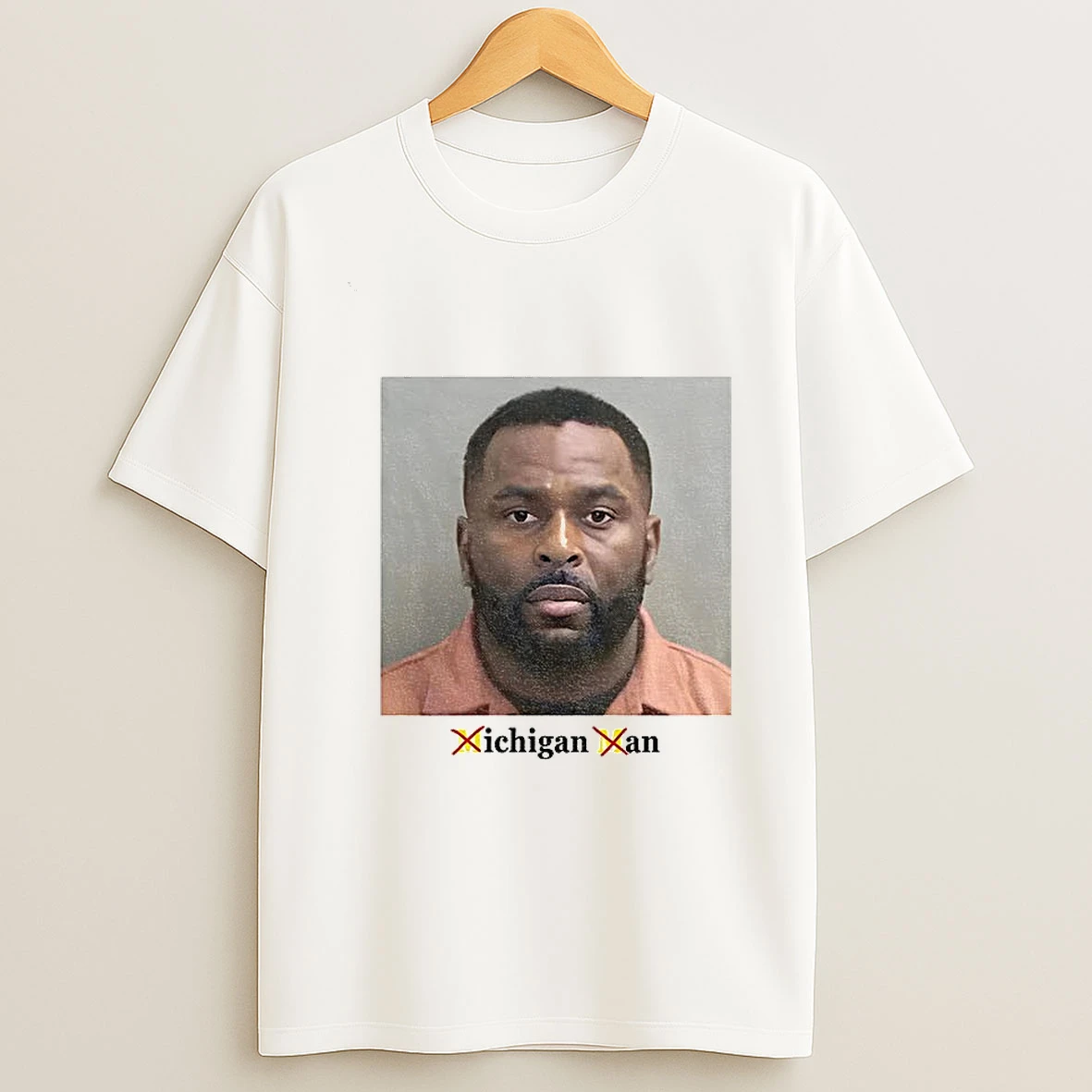 Sherrone Moore Mugshot Michigan Wolverines Coach Vintage T Shirt