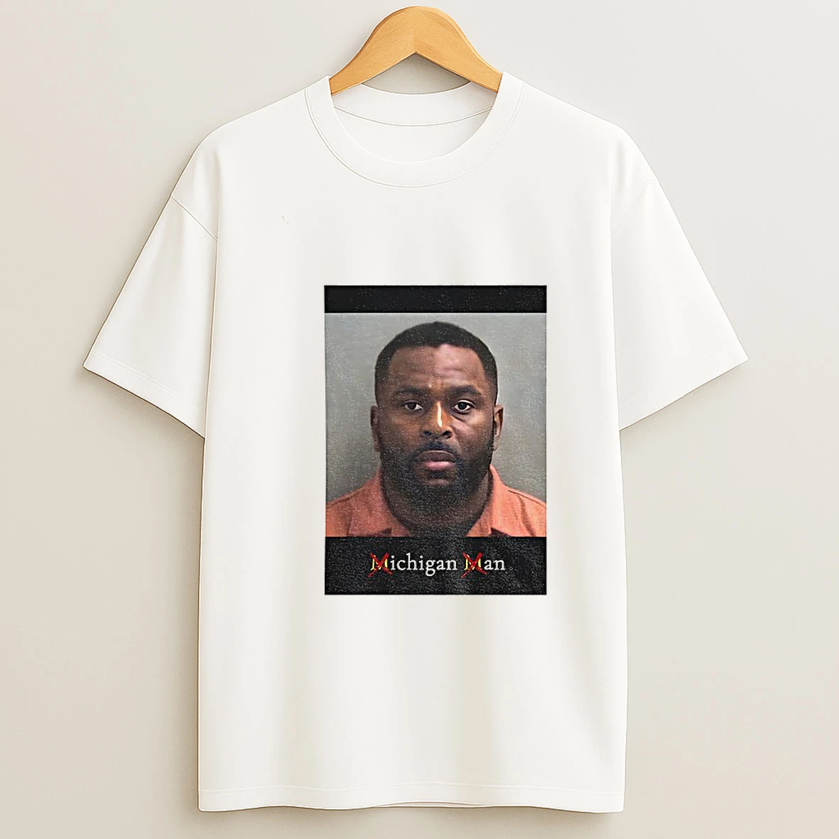 Sherrone Moore Mugshot Coach Michigan Wolverines Football T Shirt