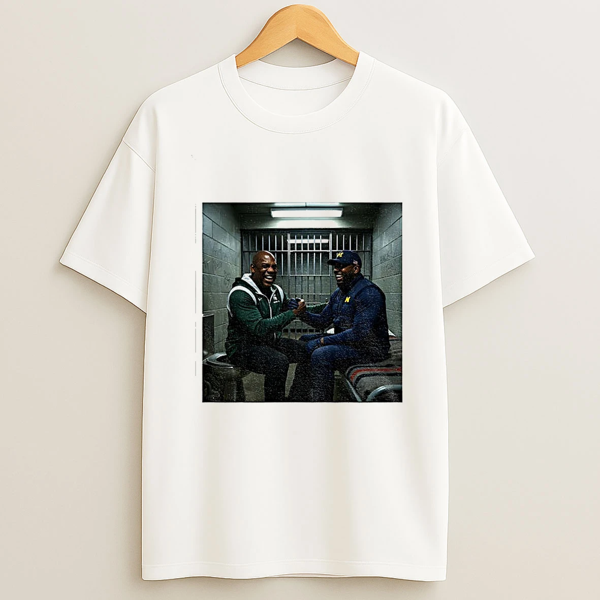 Sherrone Moore Vs Mel Tucker Go Blue In Prison T Shirt