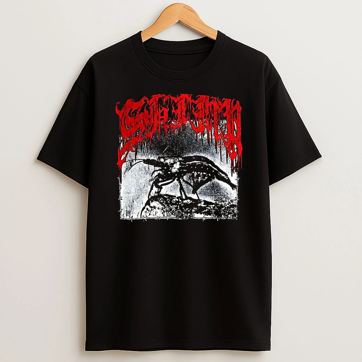 Shrimp Metal Music Lover Retro T Shirt