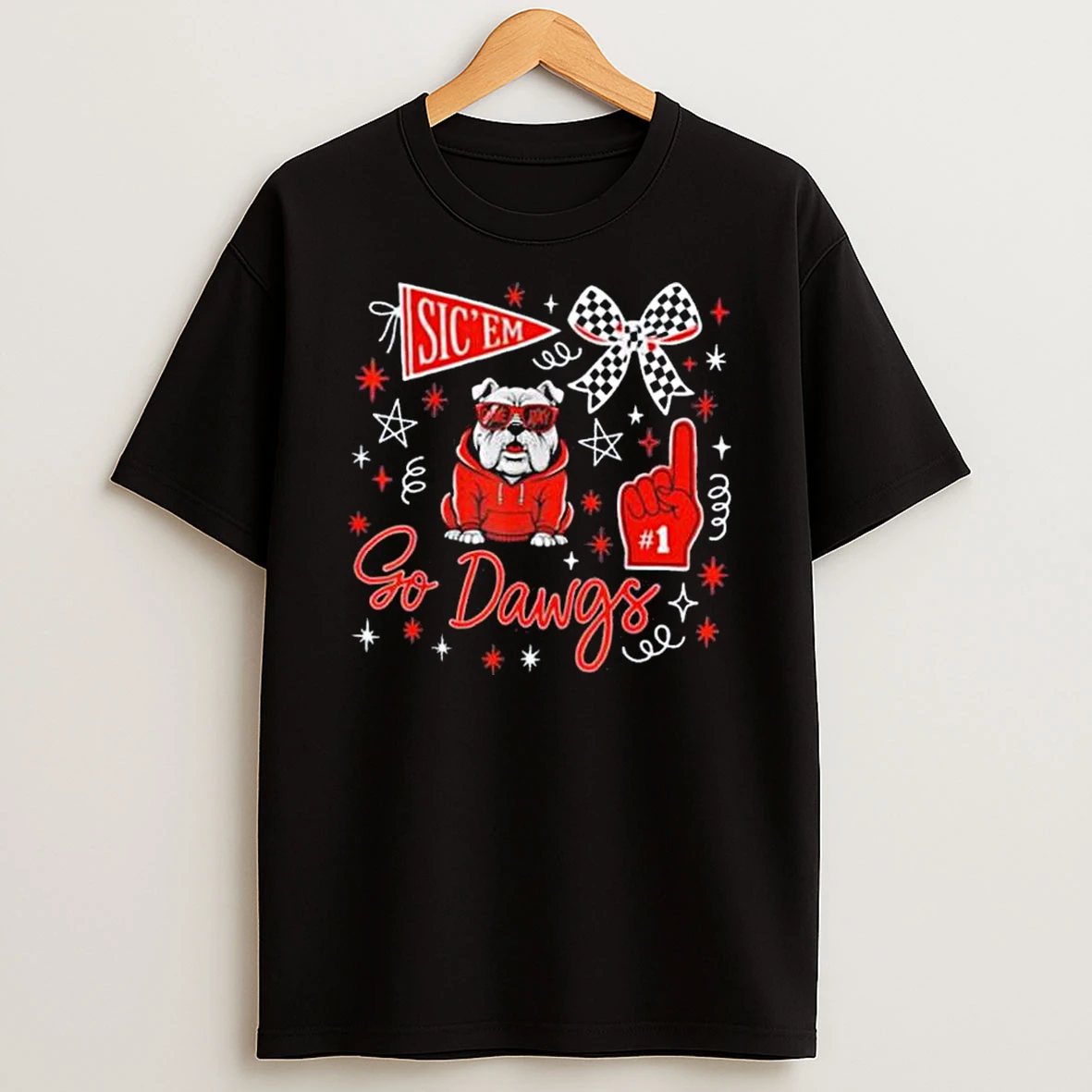 Sicem Go Dawgs Bulldog Game Day Christmas T Shirt