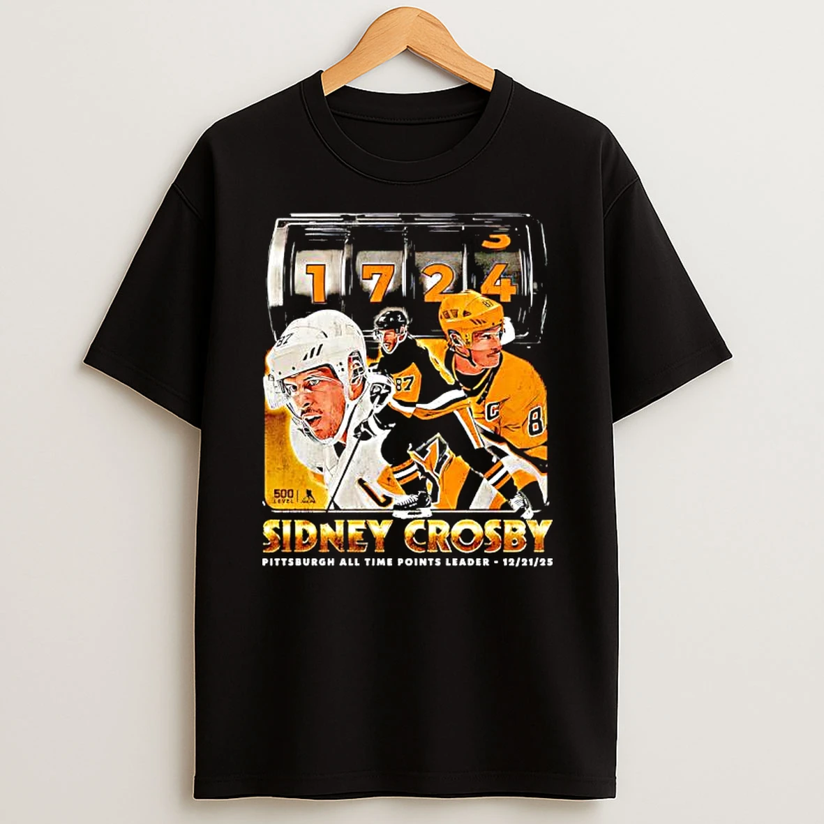 Sidney Crosby Pittsburgh Penguins Player All Time Points Leader T Shirt