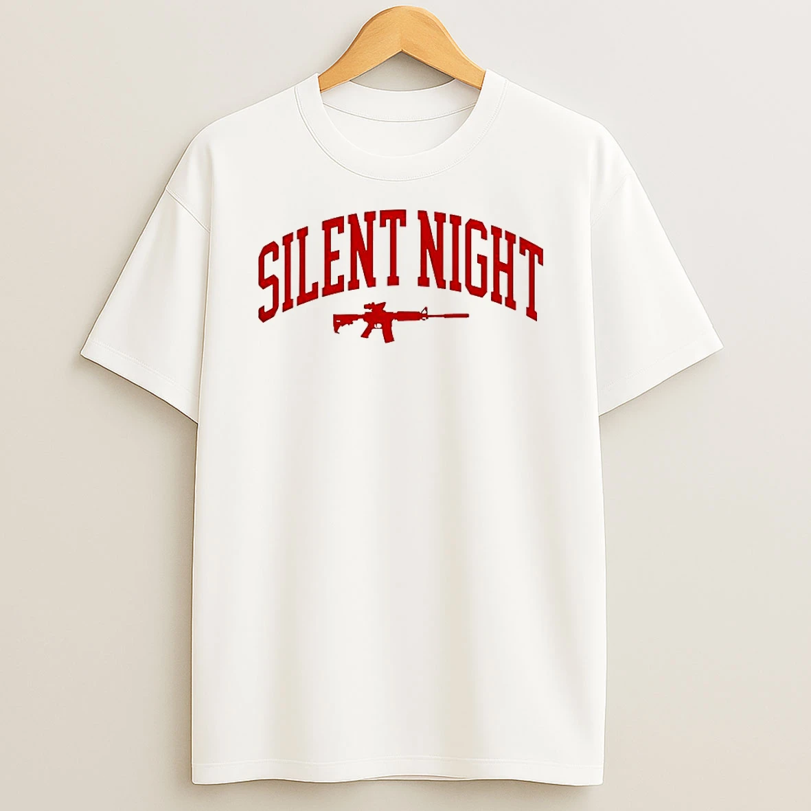 Silent Night Rifle Silhouette T Shirt