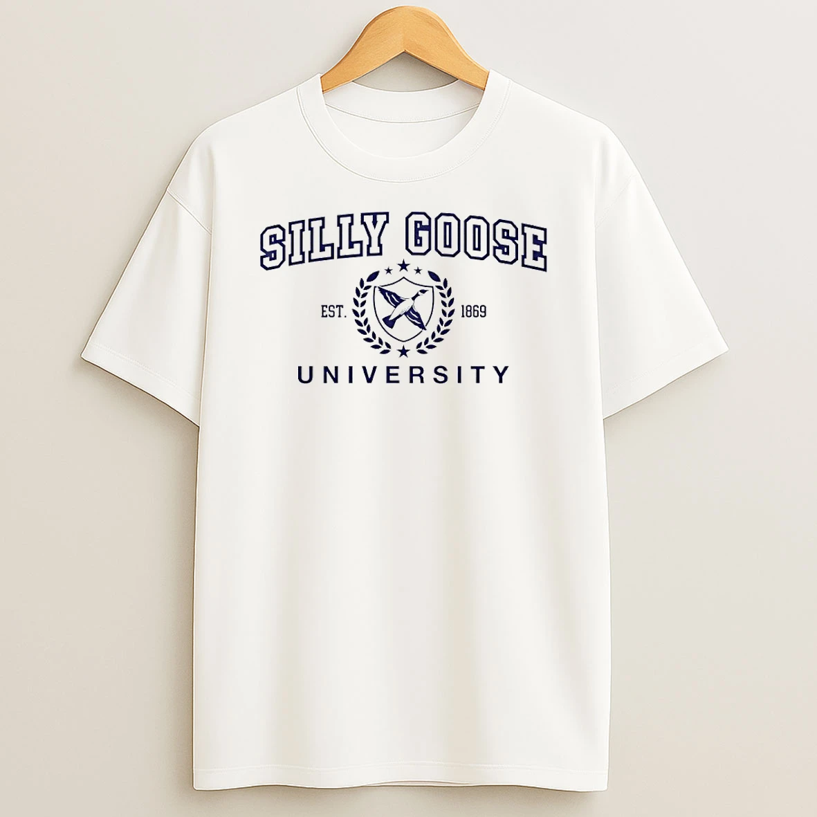Silly Goose University Est 1869 Logo Circle T Shirt