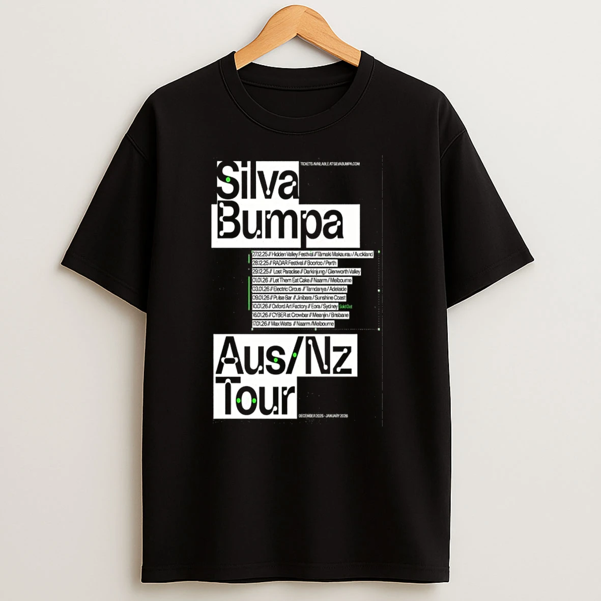 Silva Bumpa Australia New Zealand Tour 2026 T Shirt