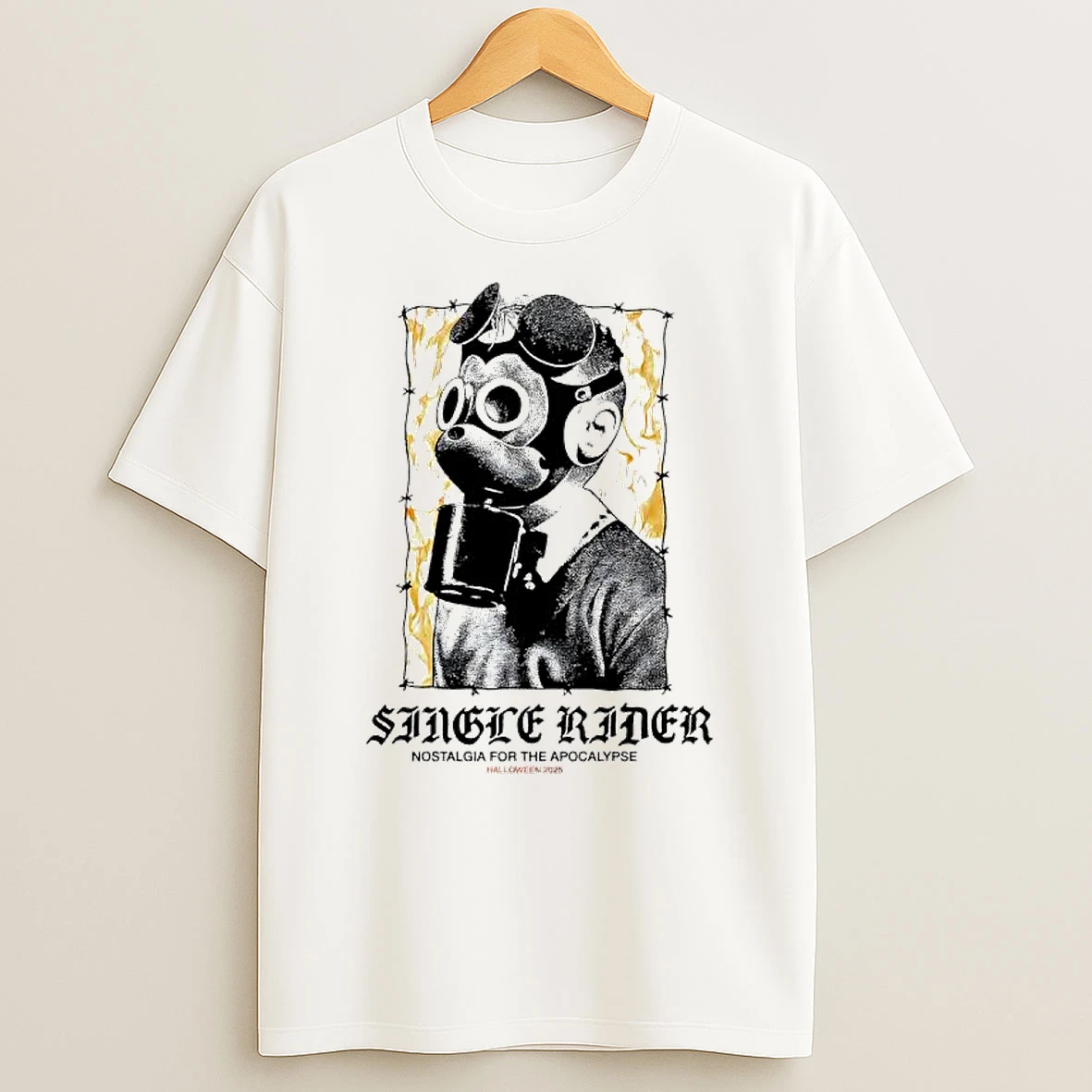 Single Rider Nostalgia For The Apocalypse Halloween 2025 Graphic T Shirt