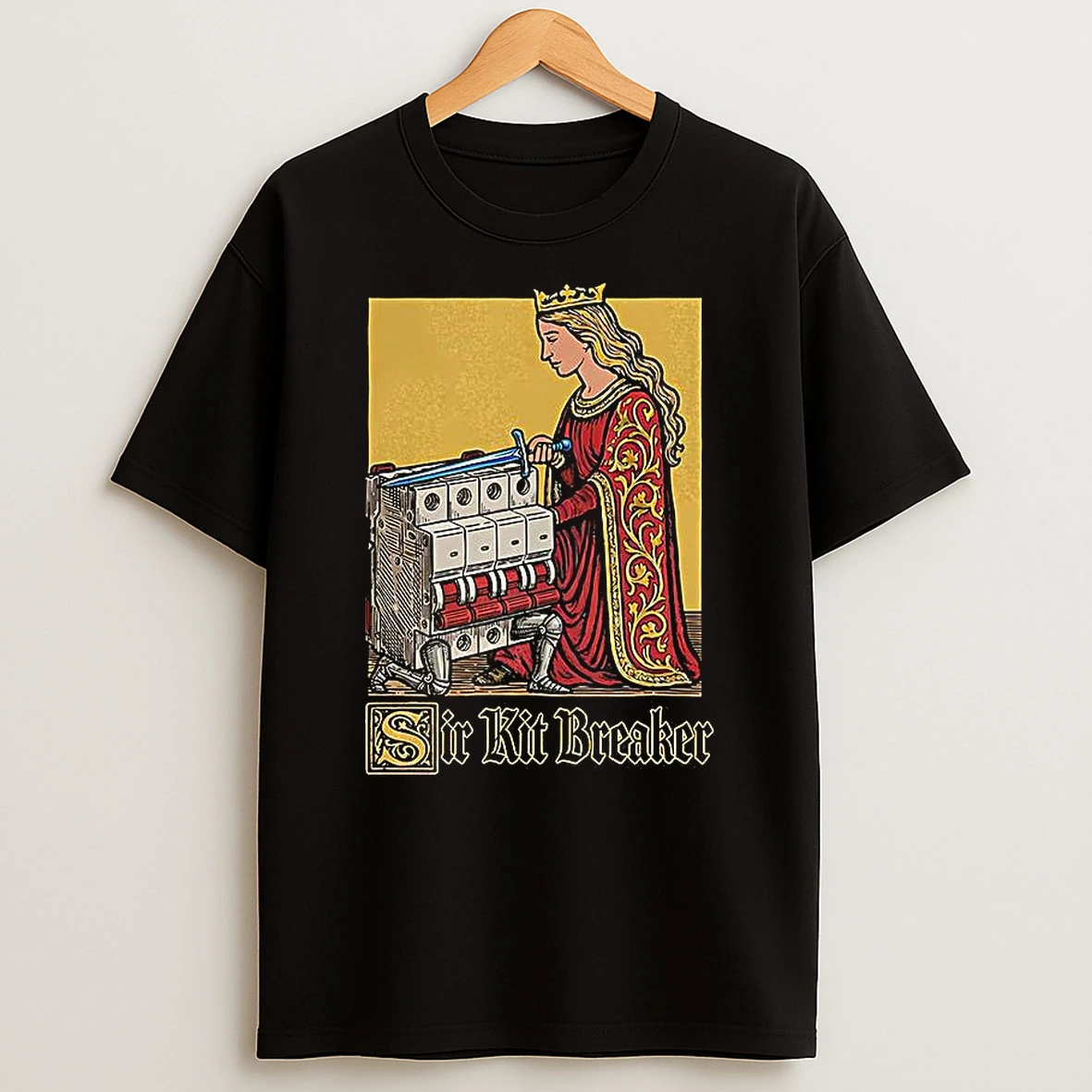Sir Kit Breaker Circuit Breaker Medieval Style Meme T Shirt