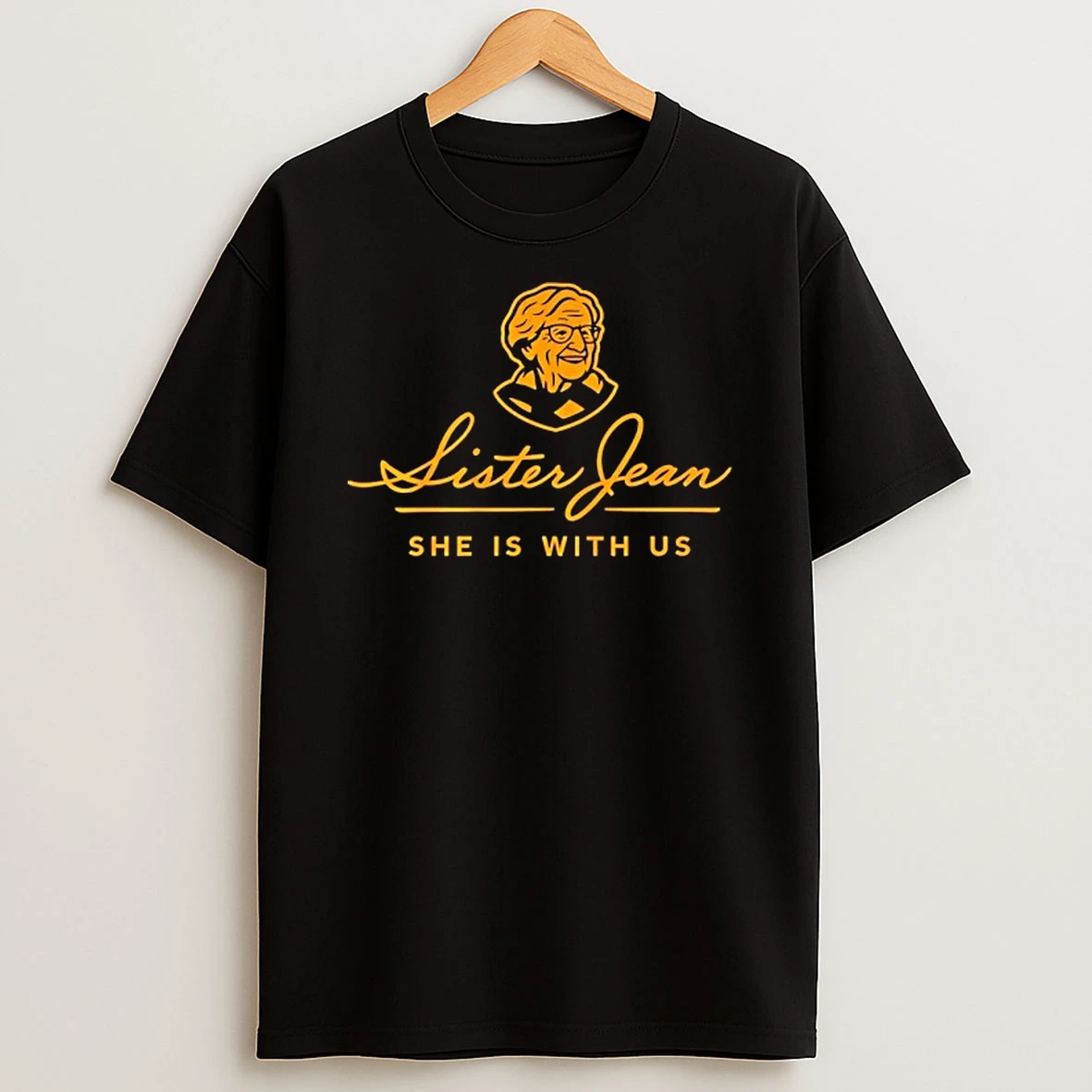 Sister Jean She Is With Us Loyola University Chicago Ramblers Logo T Shirt