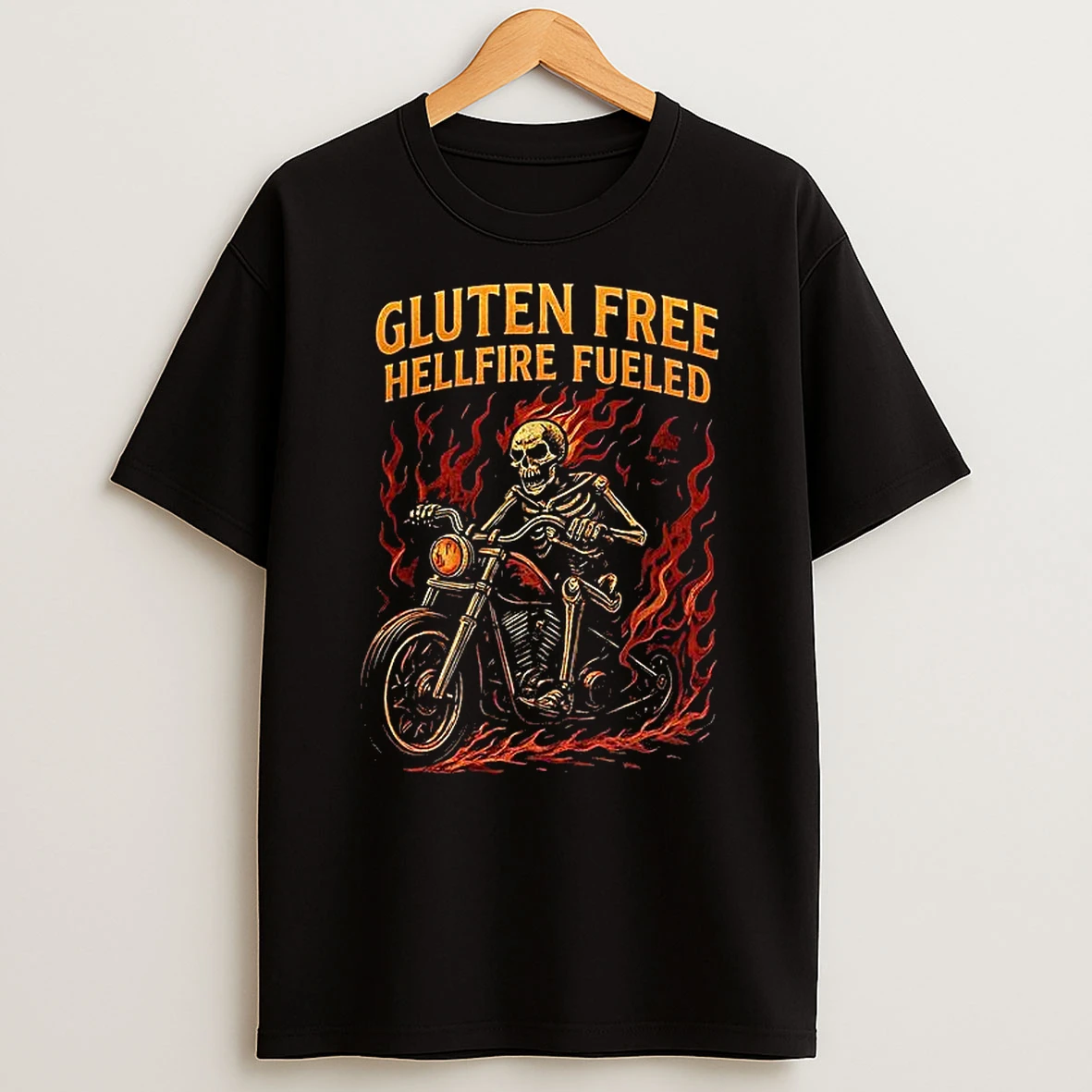 Skeleton Gluten Free Hellfire Fueled T Shirt