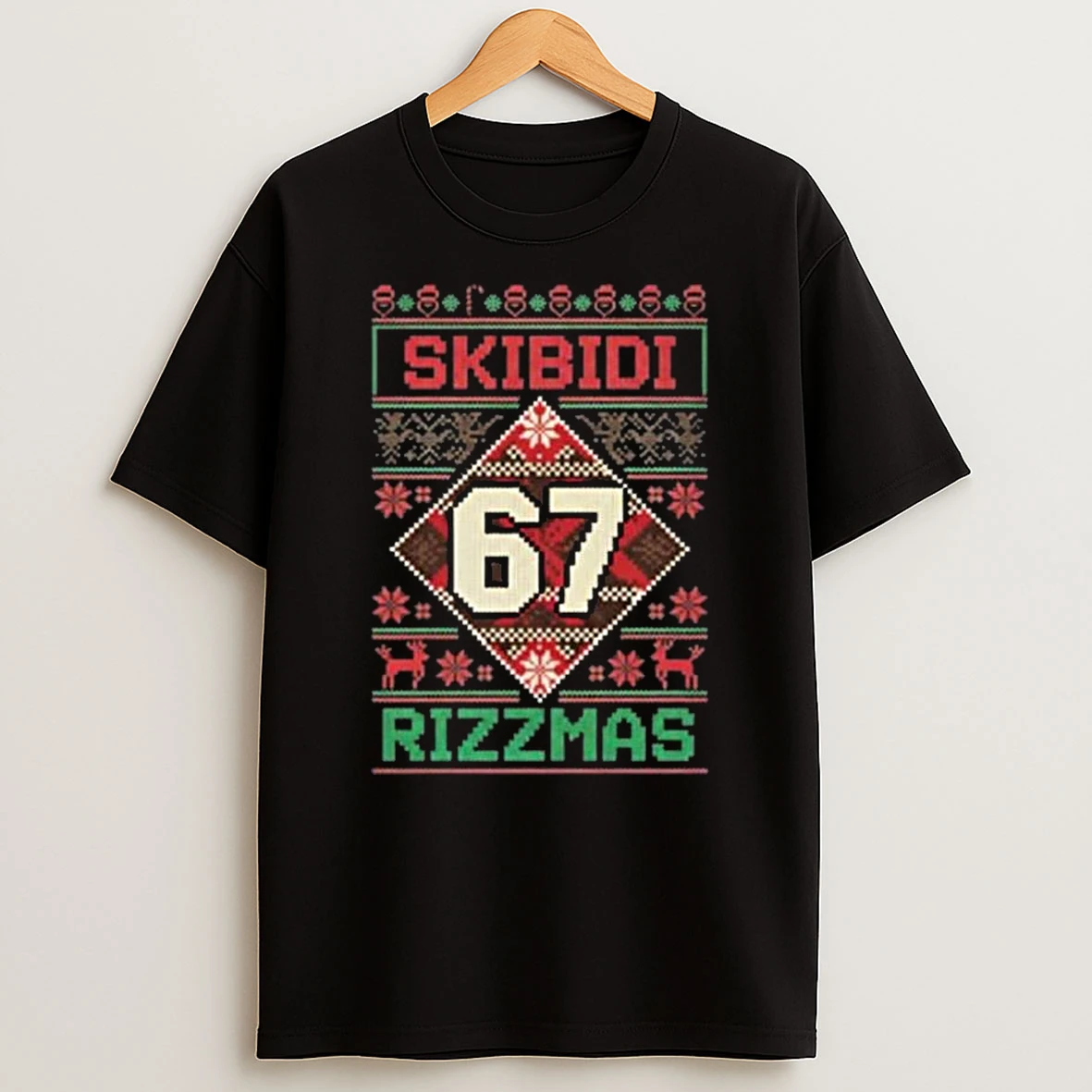 Skibidi Six Seven Rizzmas Funny Christmas 2025 T Shirt