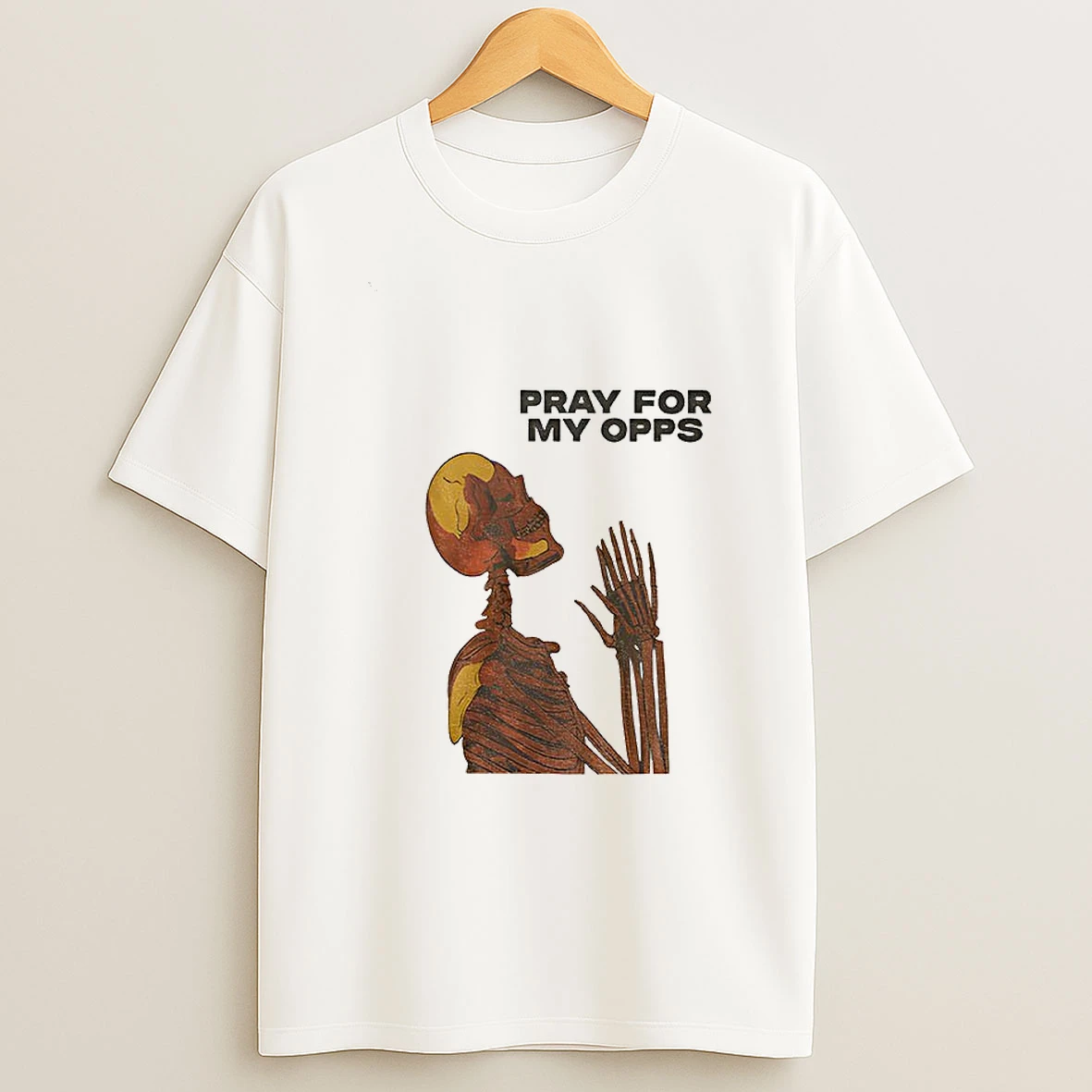 Skull Pray For My Opps Matthew T Shirt