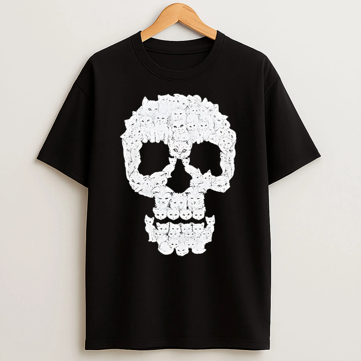 Skulls Are For Pussies Cat Graphic T Shirt
