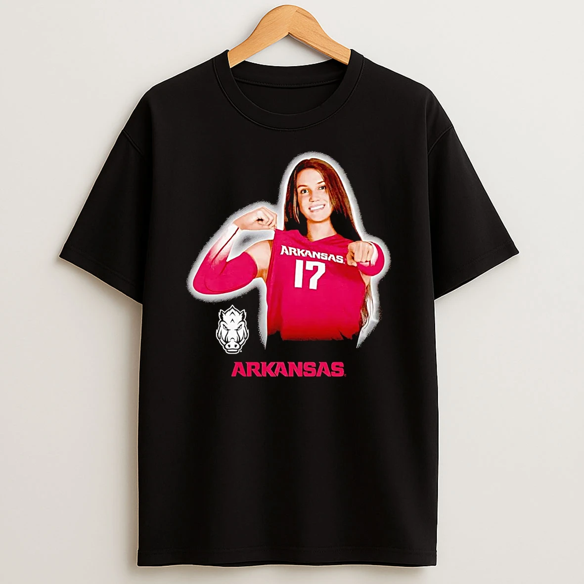 Skylar Ellison Portrait Smile Arkansas T Shirt