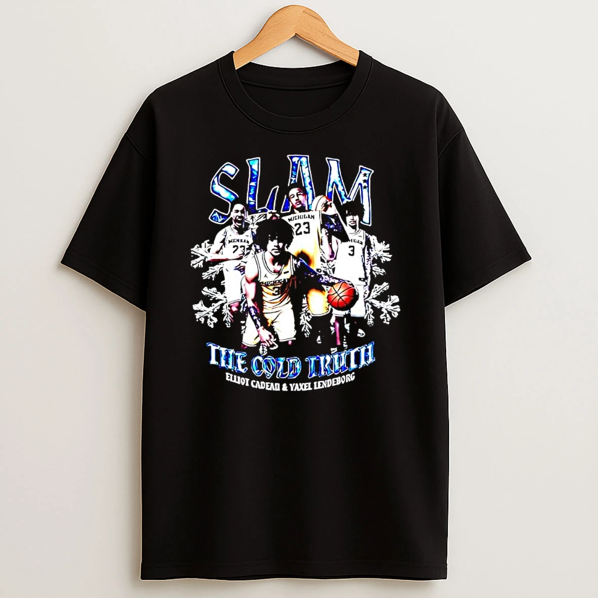 Slam The Cold Truth Elliot Cadeau Yaxel Lendeborg Michigan Jersey T Shirt