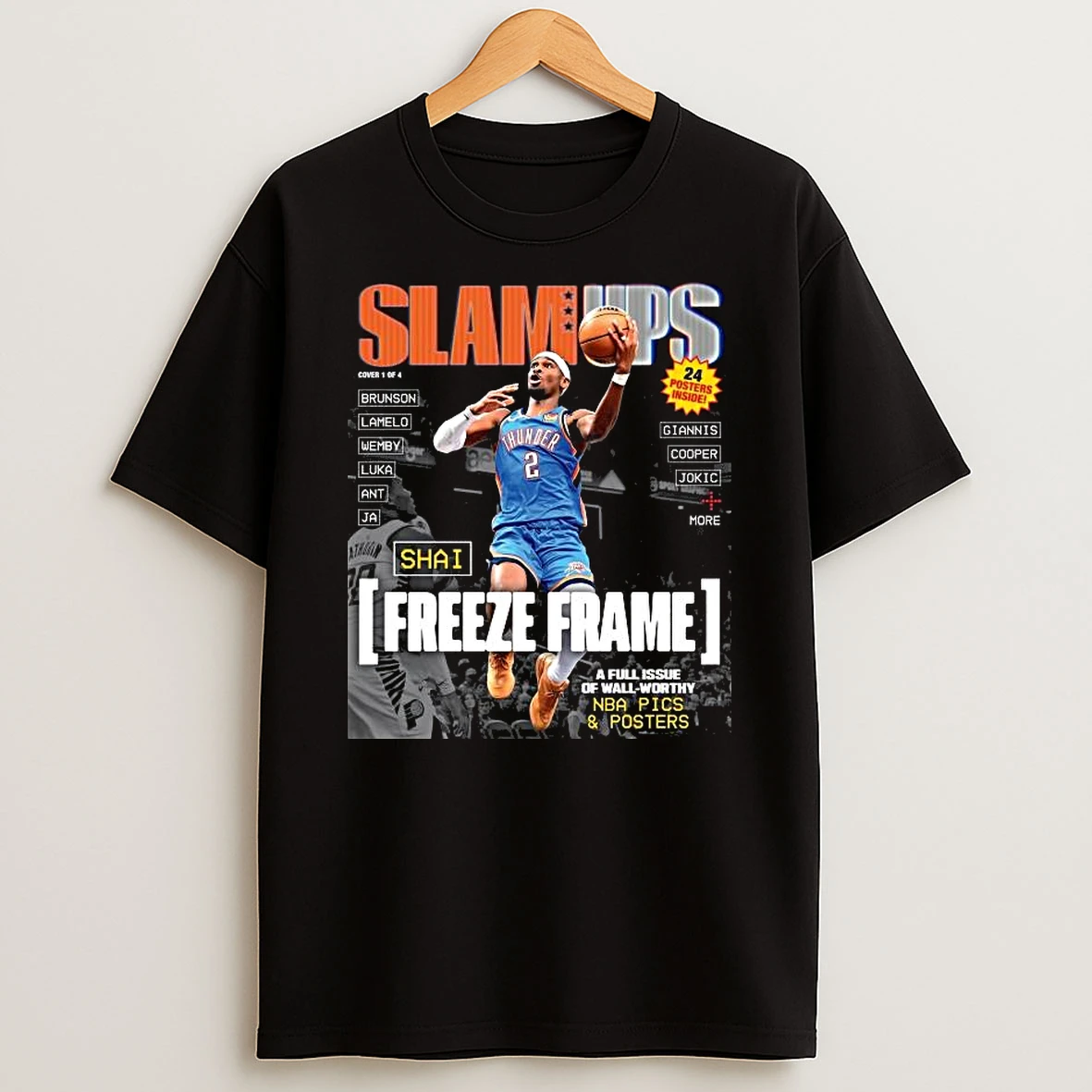 Slam Ups Shai Gilgeous Alexander Freeze Frame A Full Issue Of Wall Worthy T Shirt