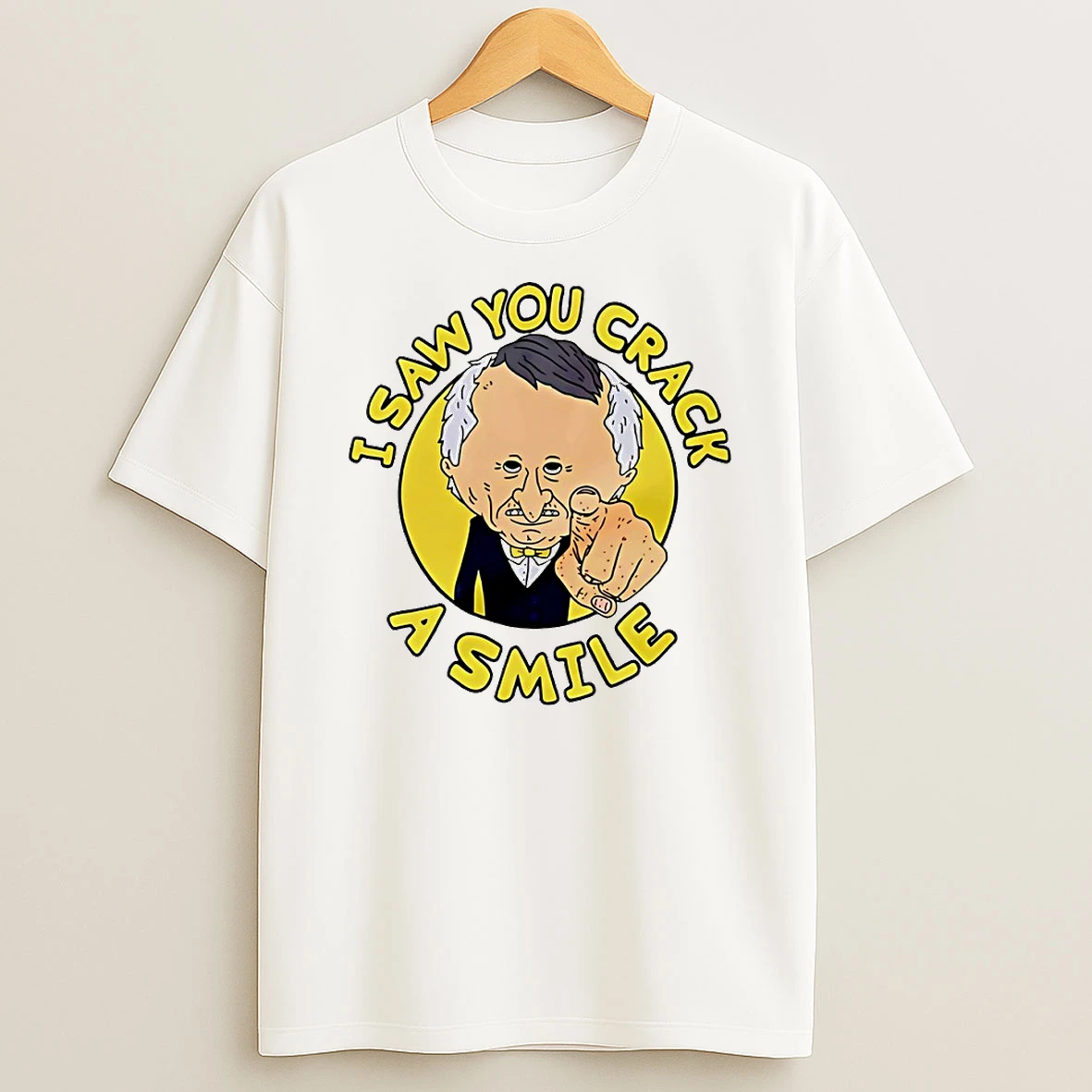 Smiling Friends Mr Boss I Saw You Crack A Smile Circle T Shirt