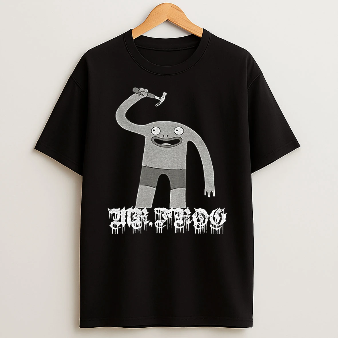 Smiling Friends Mr Frog Metal Punk Rock Band Parody T Shirt
