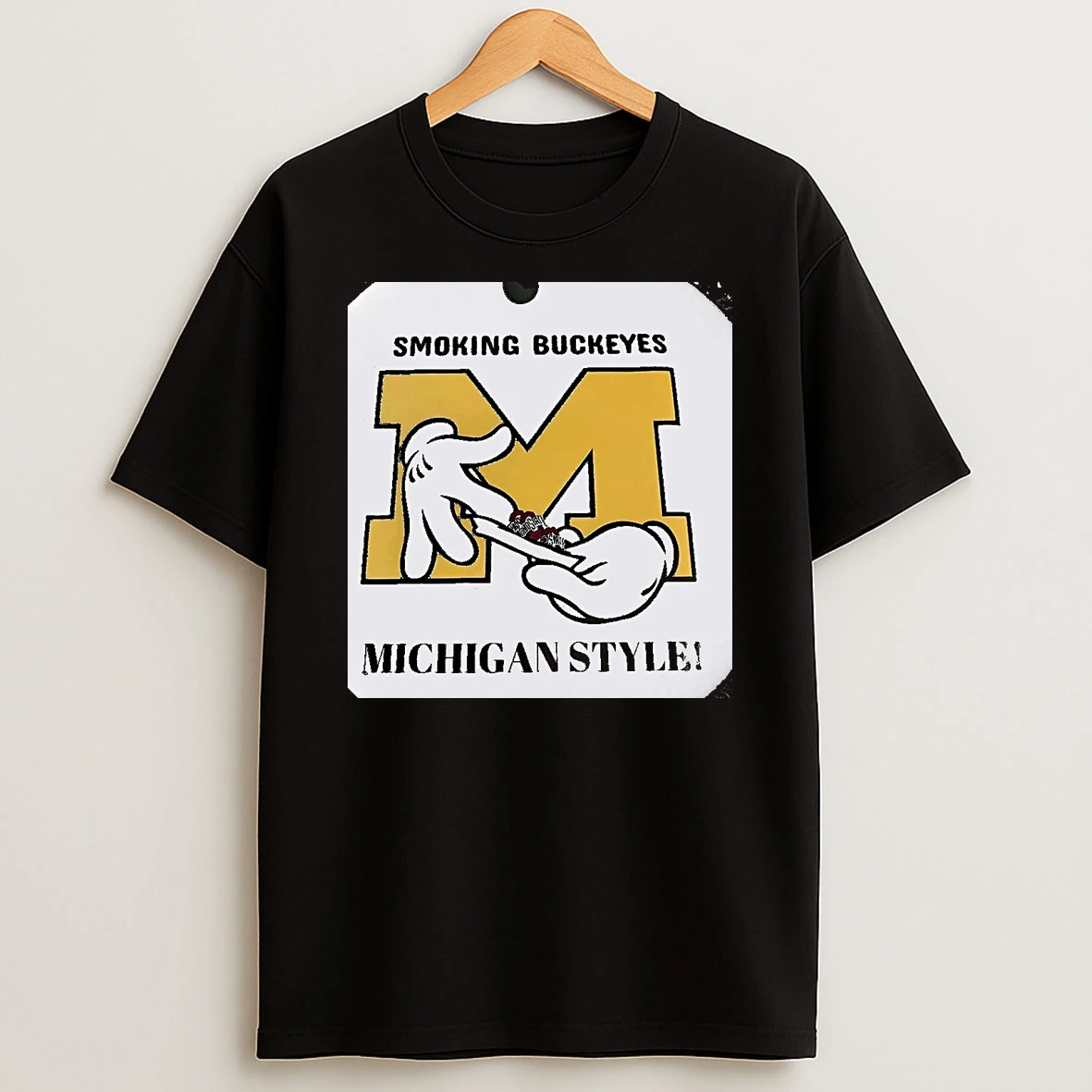 Smoking Buckeyes Michigan Style Christmas Christmas T Shirt