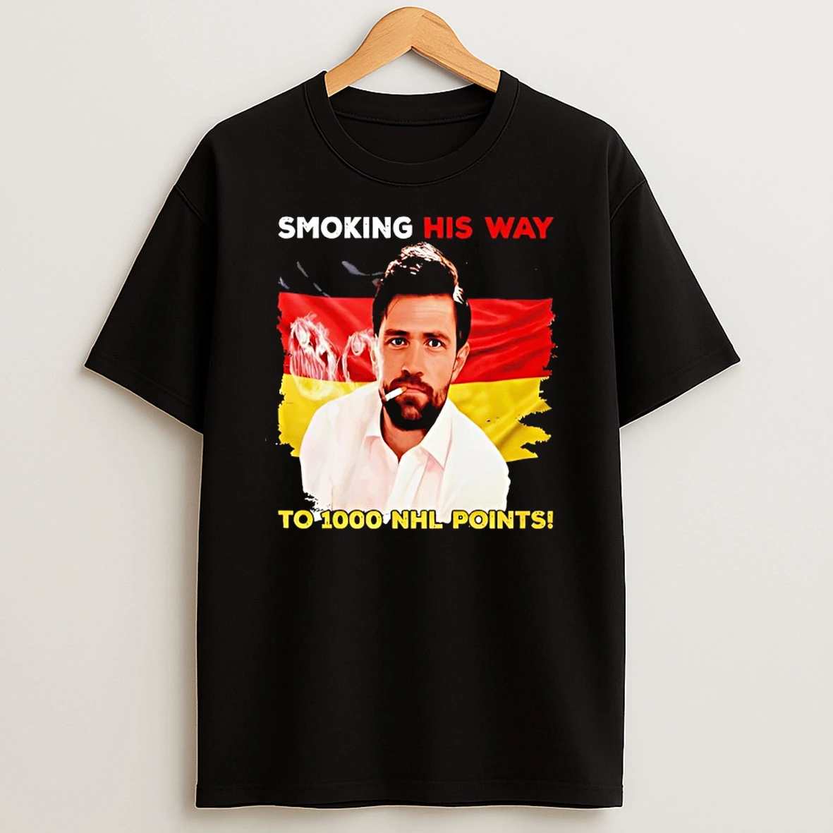 Smoking His Way To 1000 Hockey Points T Shirt