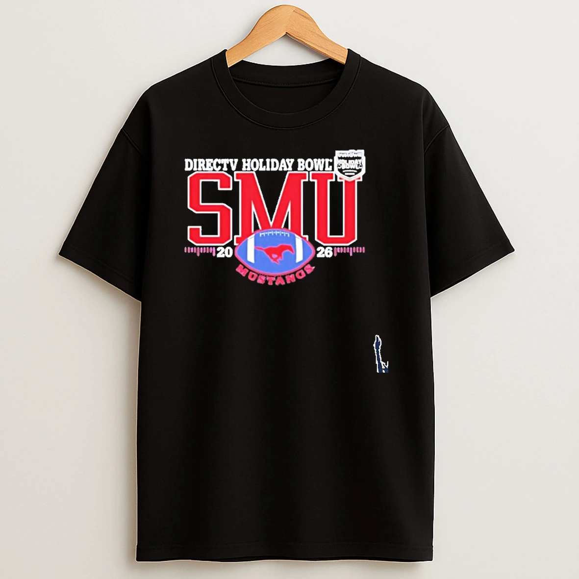 Smu Mustangs 2026 Directv Holiday Bowl Football T Shirt