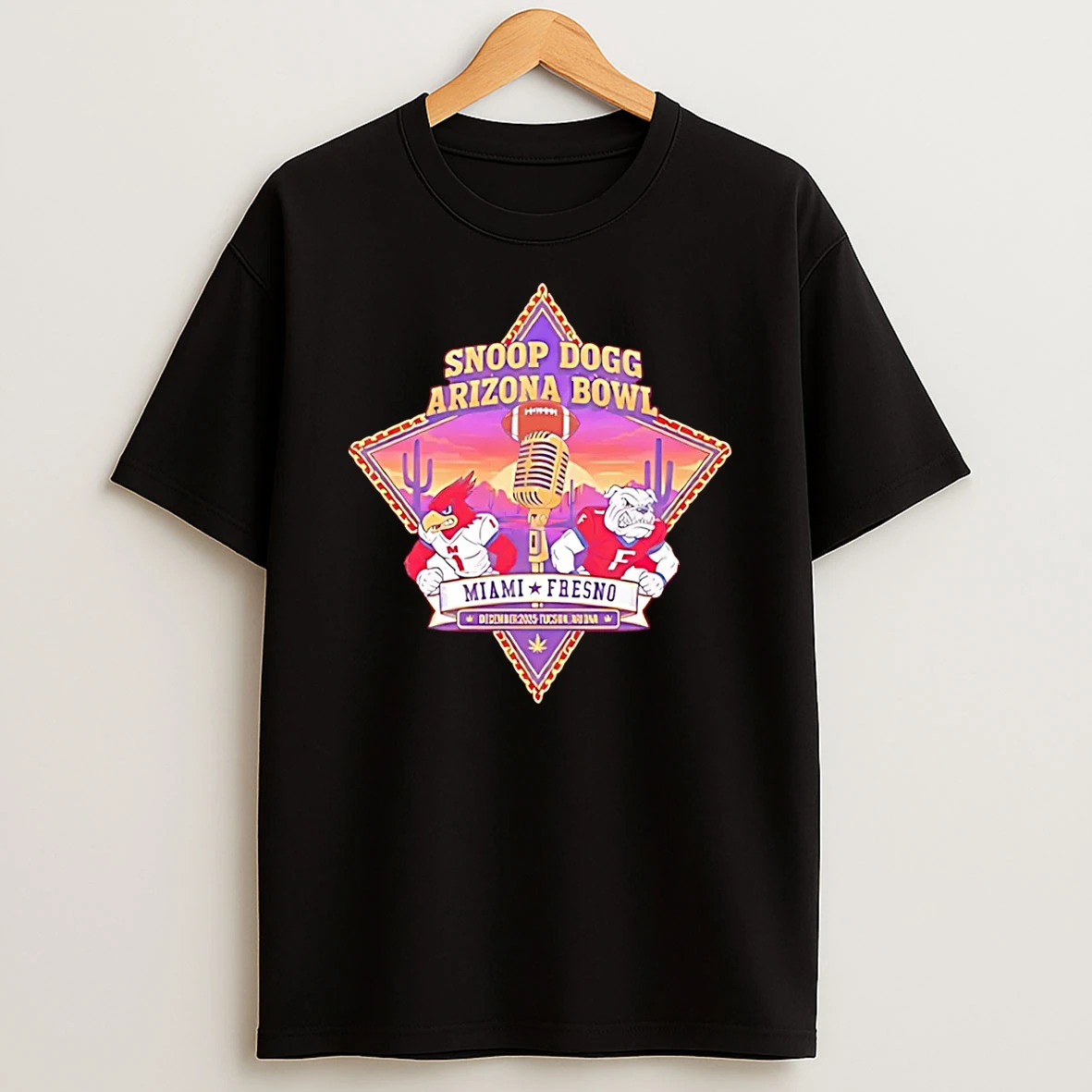 Snoop Dogg Arizona Bowl Miami Vs Fresno Football 2015 T Shirt
