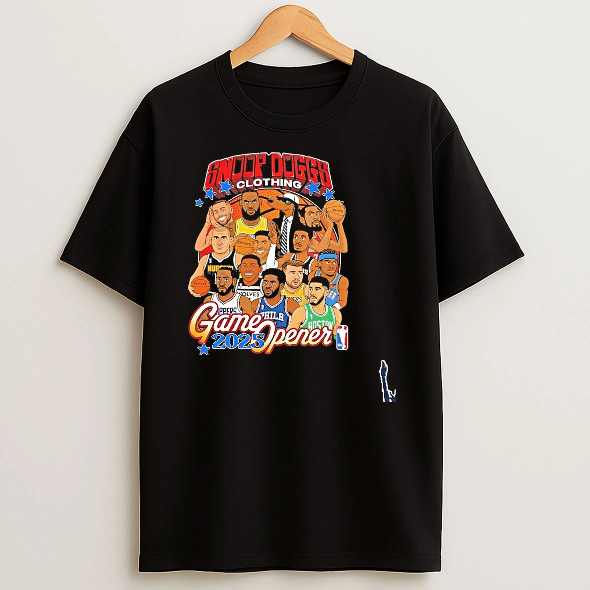 Snoop Dogg Snoopy Game Opener 2025 Sdc X Nba Players T Shirt
