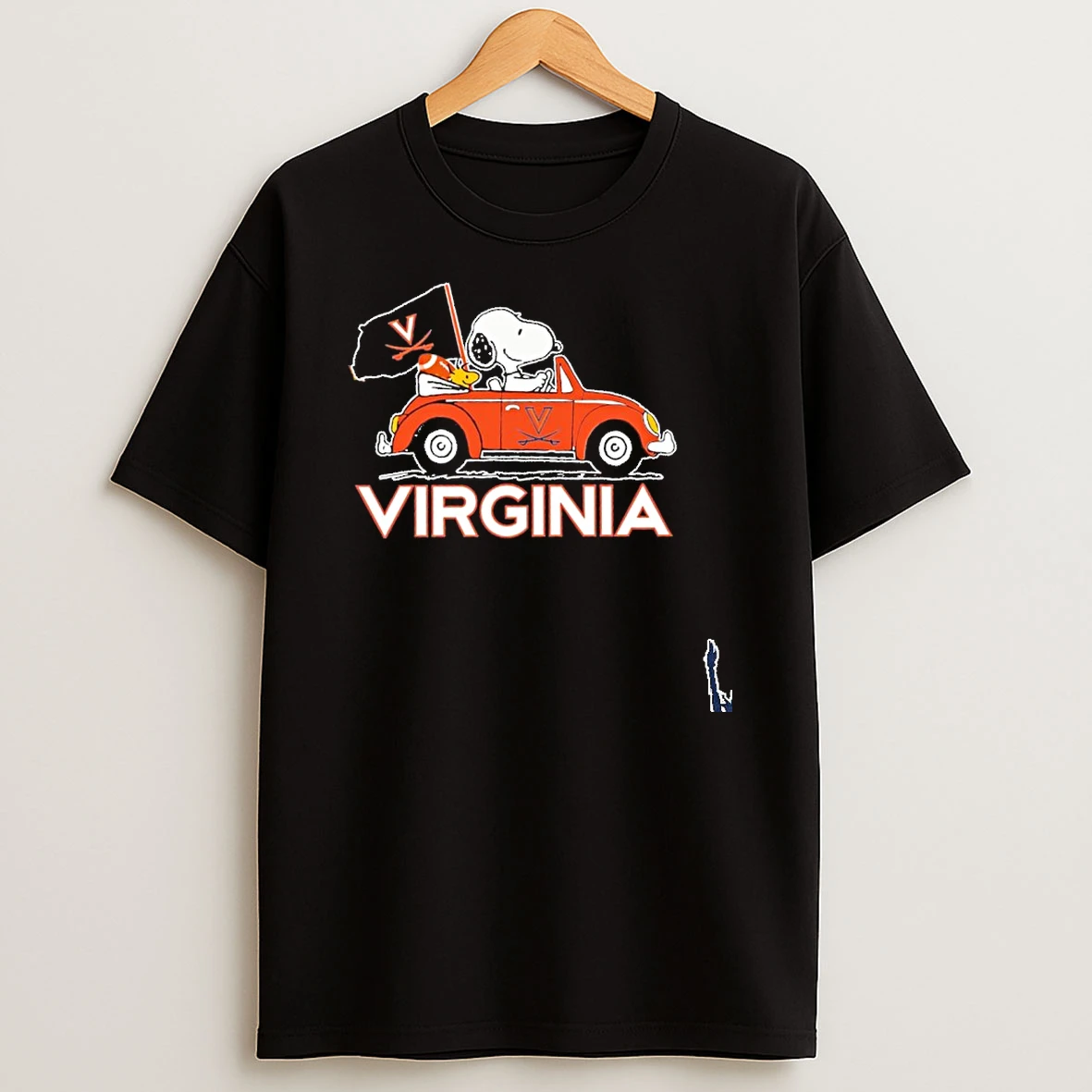 Snoopy And Woodstock Virginia Car Ball T Shirt