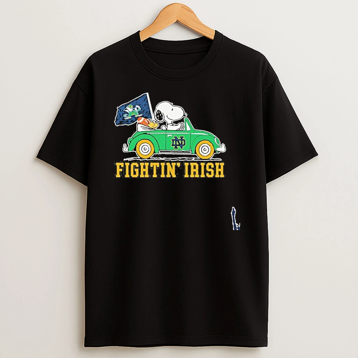 Snoopy Car Fighting Irish T Shirt