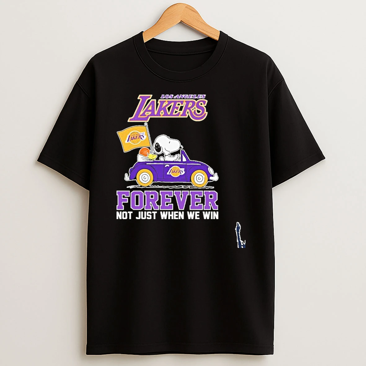 Snoopy Car Los Angeles Lakers Forever Not Just When We Win T Shirt