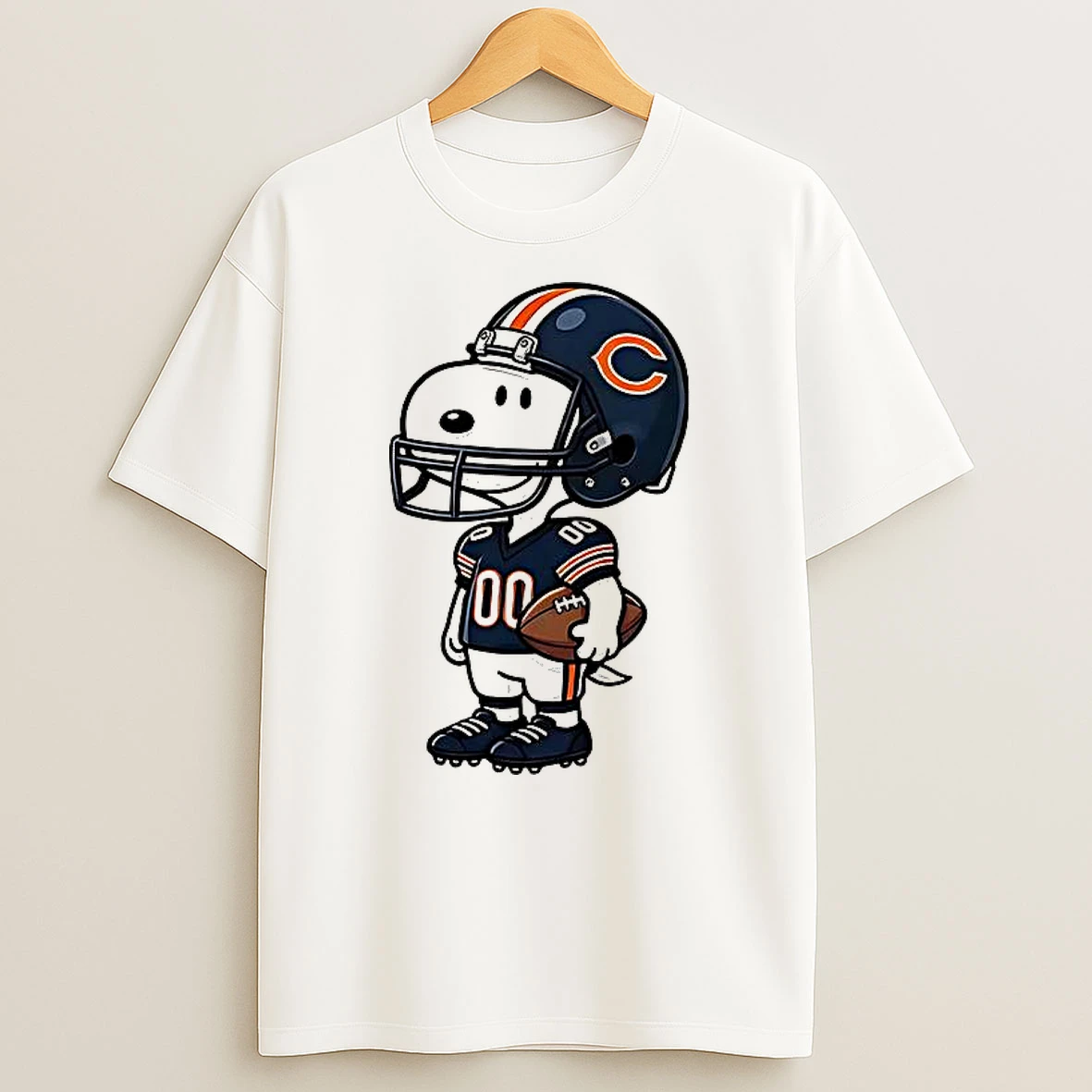 Snoopy Chicago Bears Nfl Helmet T Shirt