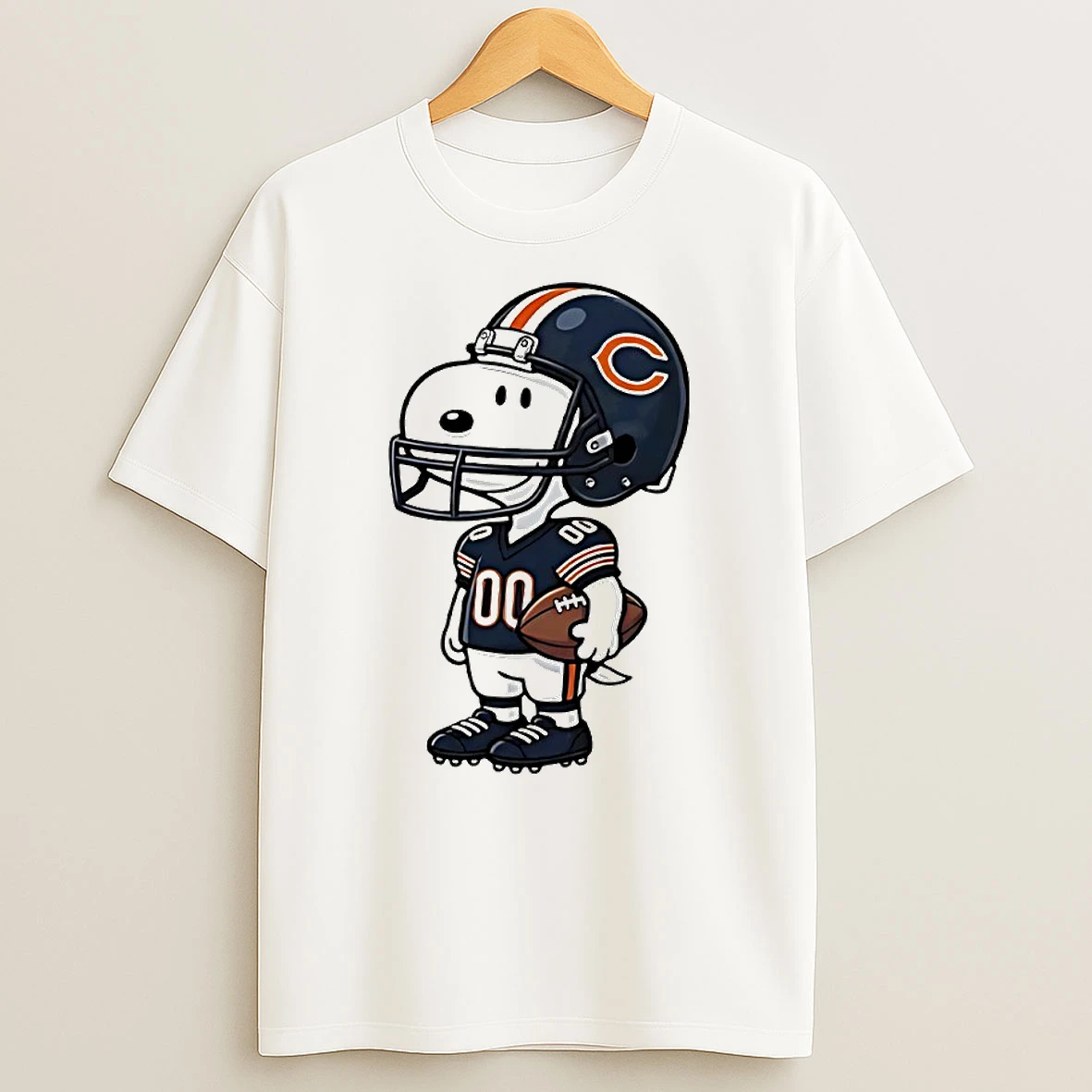 Snoopy Chicago Bears Nfl Helmet Circle T Shirt