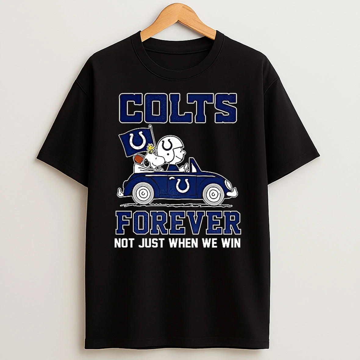 Snoopy Driving Volkswagen Indianapolis Colts Forever Not Just When We Win T Shirt