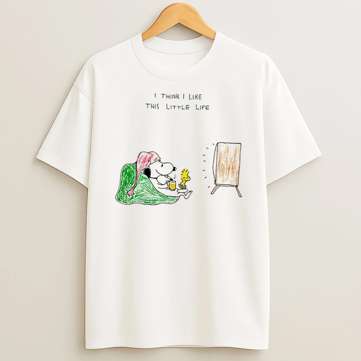 Snoopy I Think I Like This Little Life T Shirt