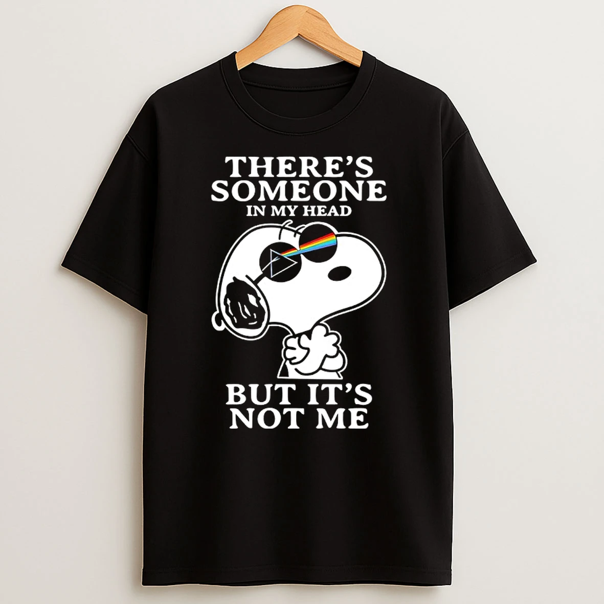 Snoopy Pink Floyd Theres Someone In My Head But Its Not Me T Shirt
