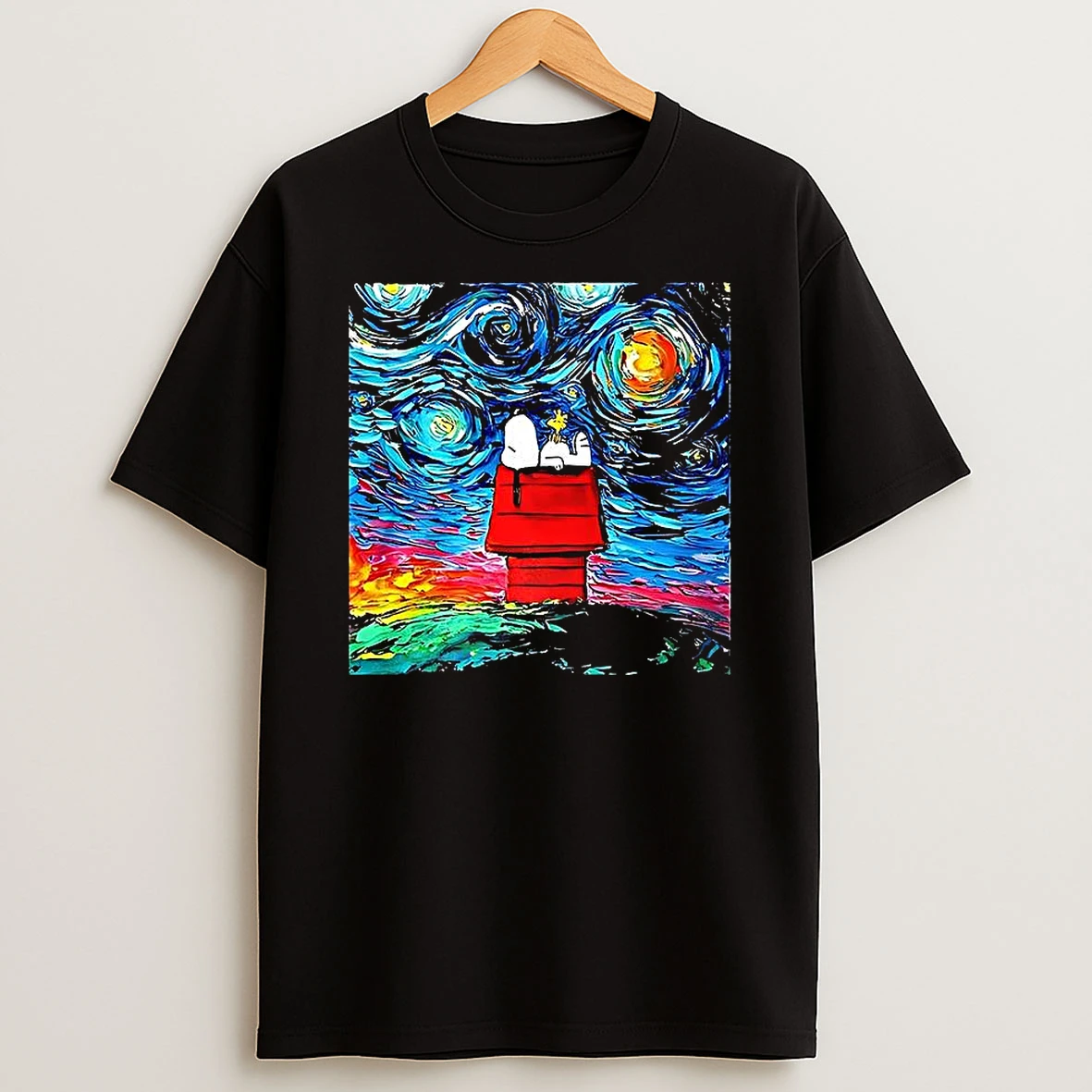 Snoopy Vincent Van Gogh Starry T Shirt