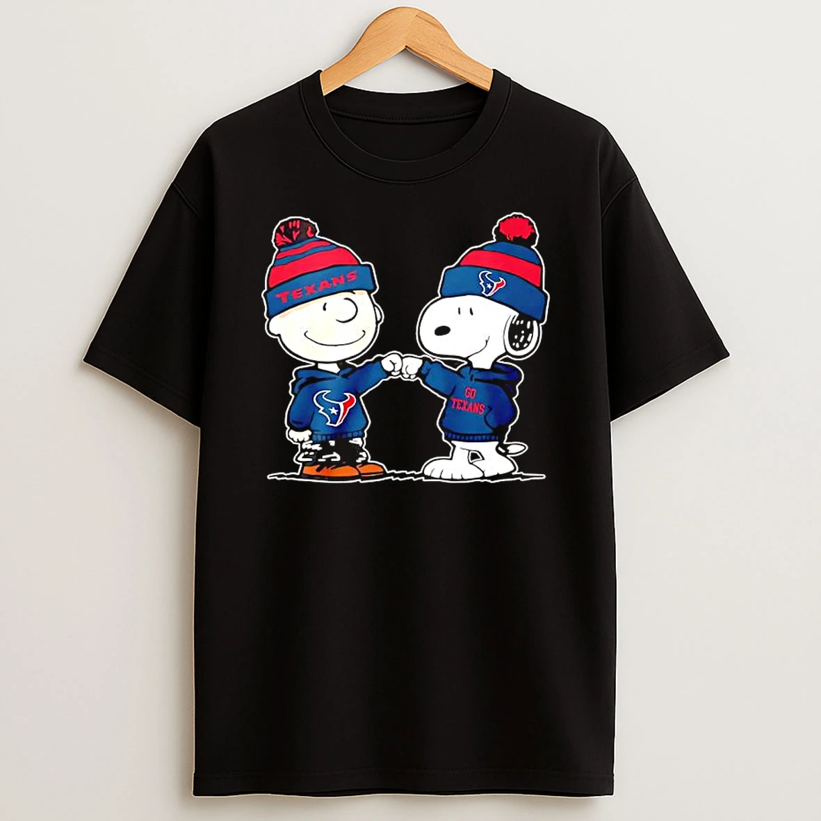 Snoopy And Charlie Brown Houston Texans Apparel T Shirt