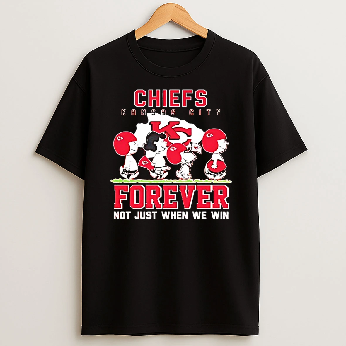 Snoopy And Charlie Brown Kansas City Chiefs Forever Not Just When We Win T Shirt
