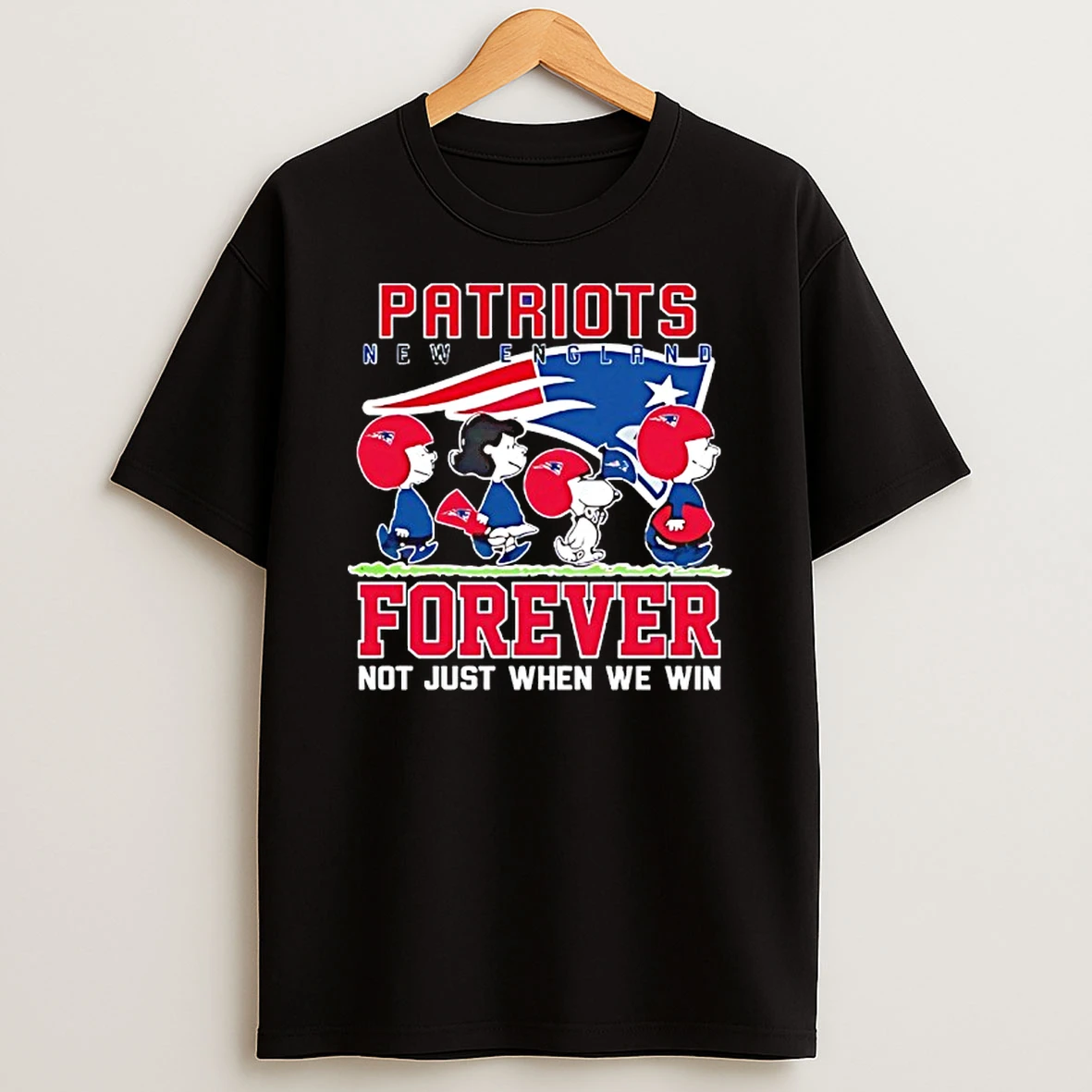 Snoopy And Charlie Brown New England Patriots Forever Not Just When We Win T Shirt