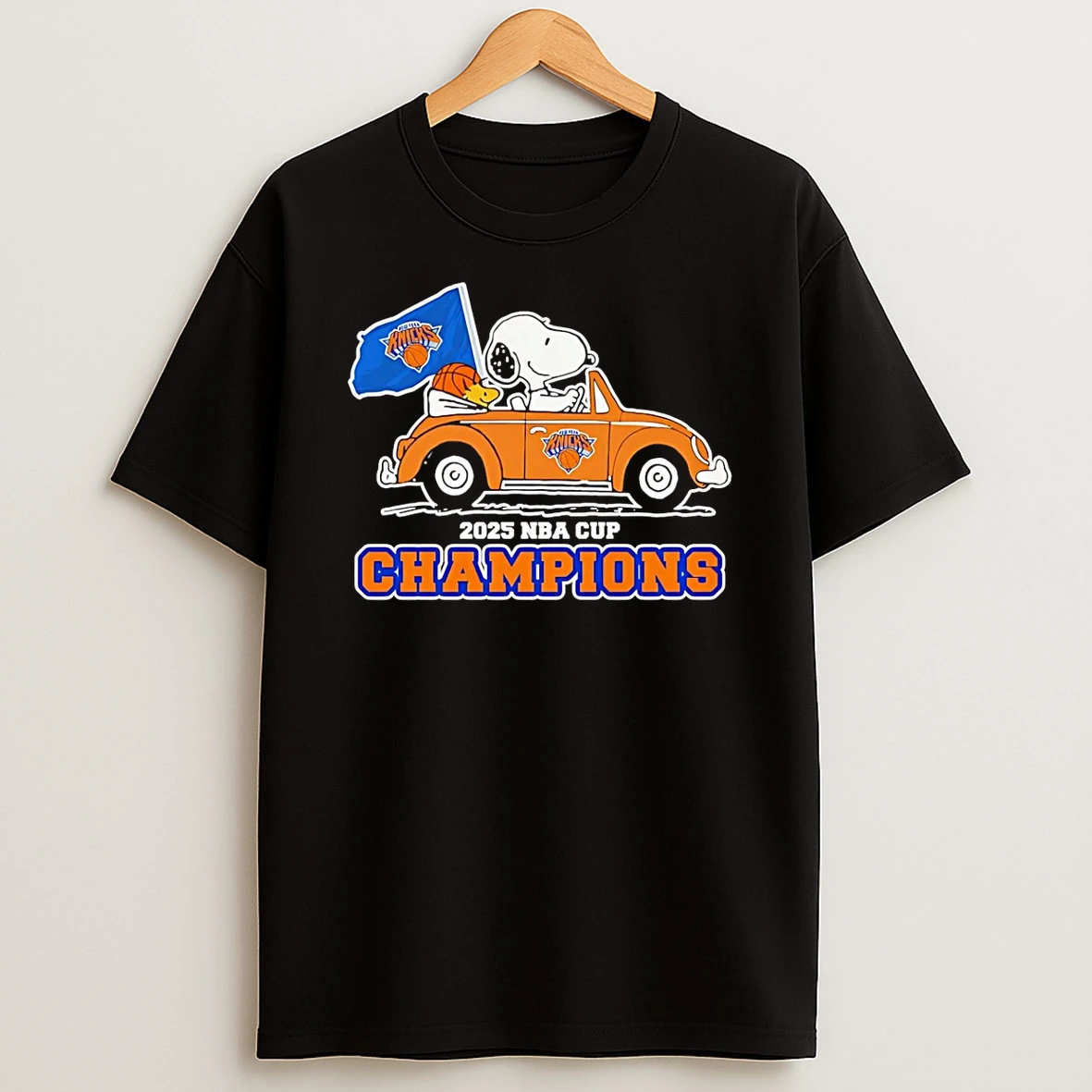 Snoopy Drive Ny Knicks 2025 Nba Champions T Shirt