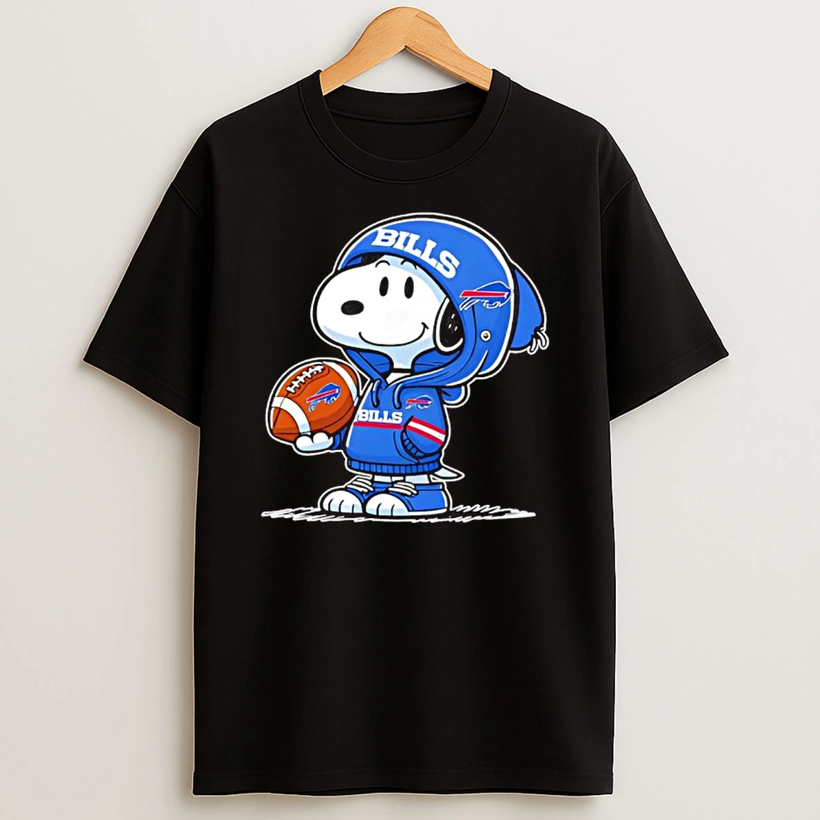 Snoopy Wears Buffalo Bills Football T Shirt