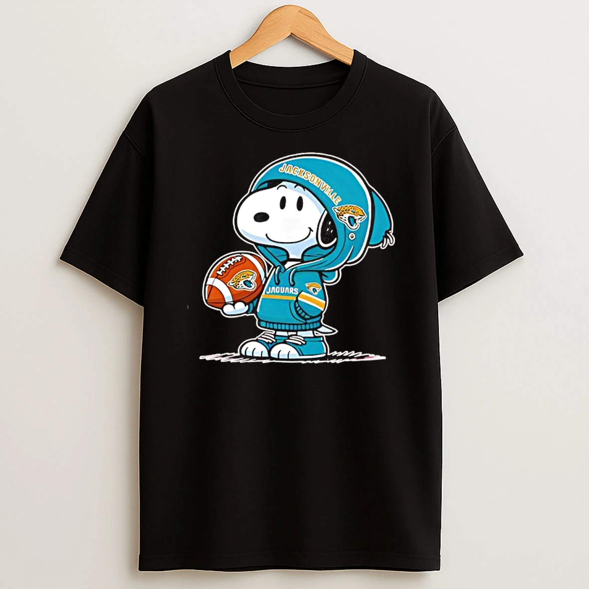 Snoopy Wears Jacksonville Jaguars Football T Shirt