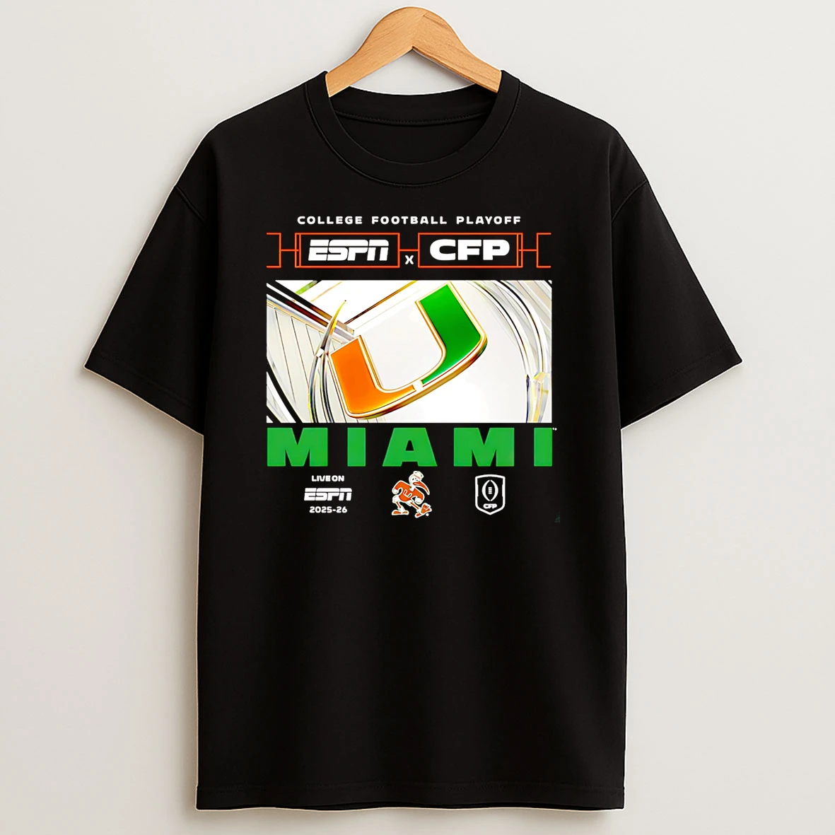 Something Inked Miami Hurricanes Espn College Gameday College Football Playoff T Shirt