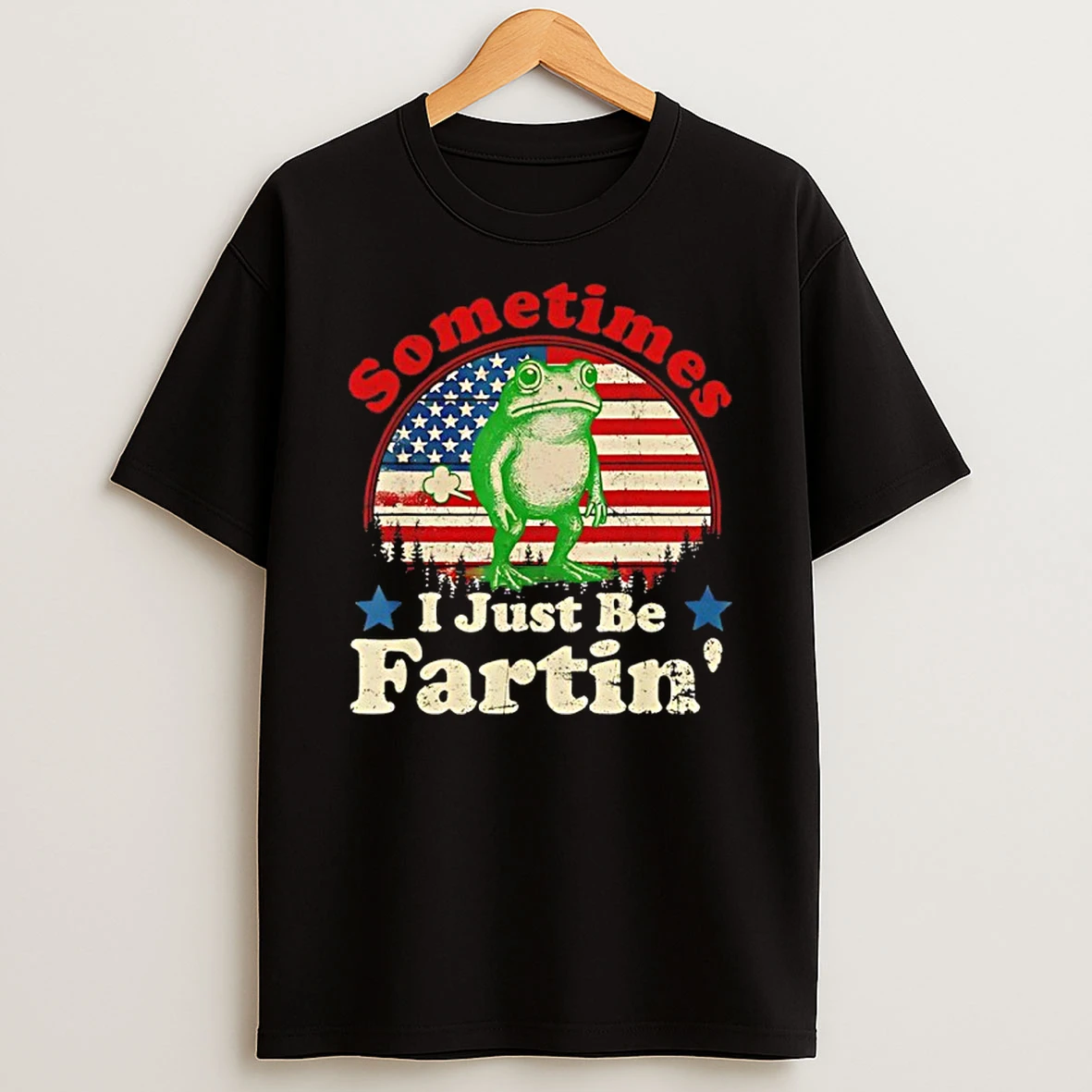 Sometimes I Just Be Fartin Frog Vintage T Shirt