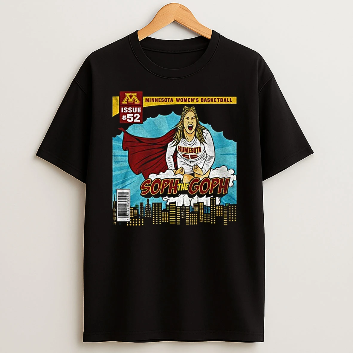 Sophie Hart Minnesota Golden Gophers Soph The Goph Superman T Shirt