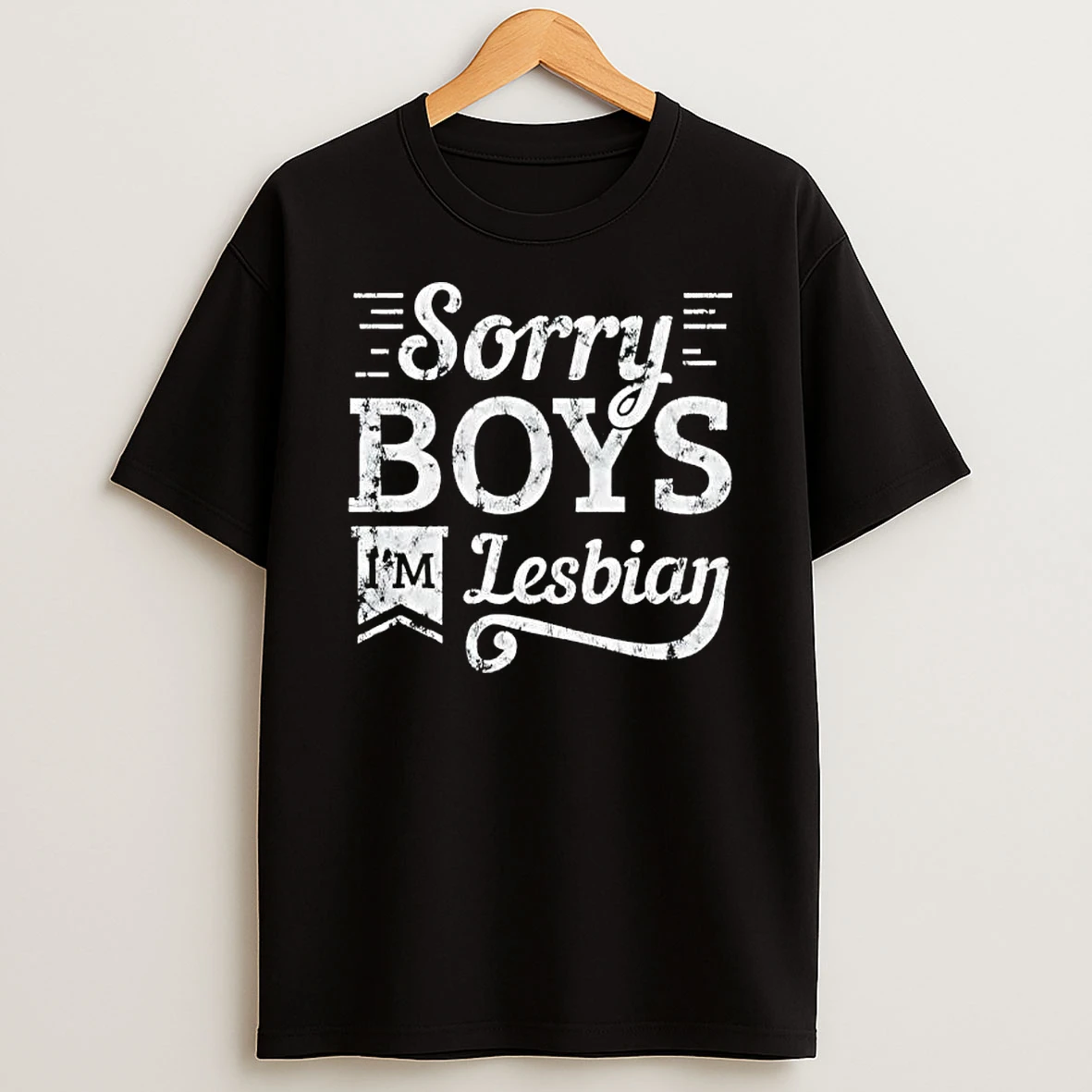 Sorry Boys Im Lesbian Lgbt T Shirt