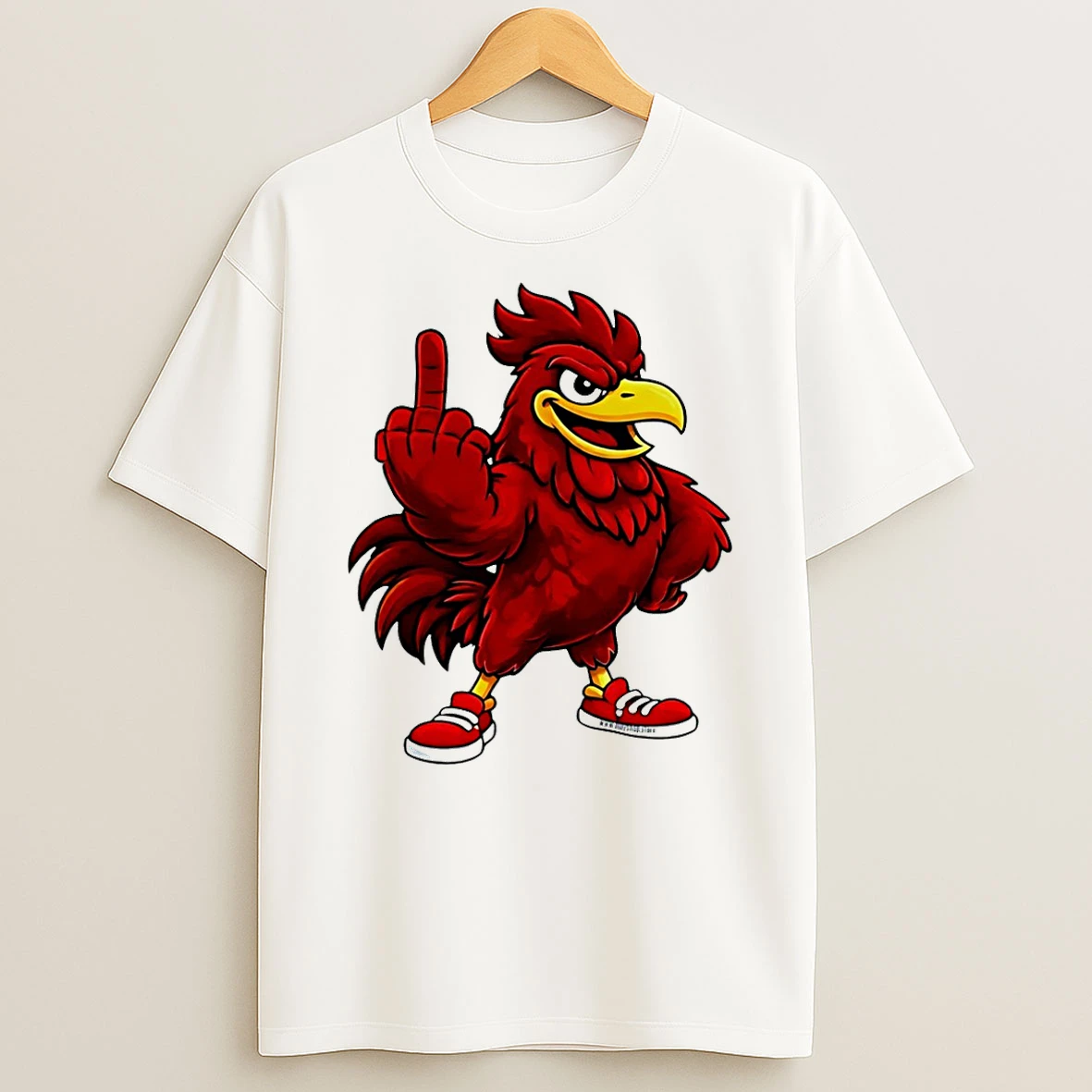 South Carolina Gamecock Middle Finger Mascot T Shirt