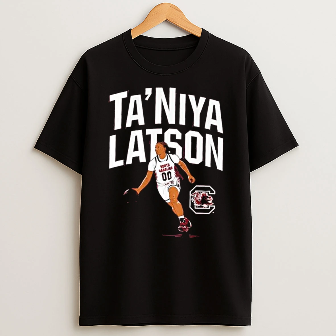 South Carolina Gamecocks Basketball Taniya Latson Name Pose T Shirt