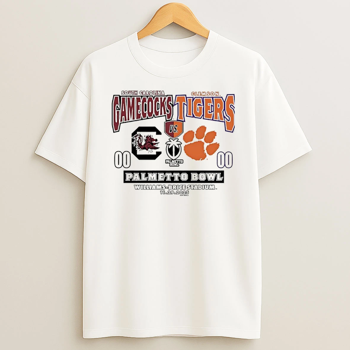 South Carolina Gamecocks Vs Clemson Tigers 2025 Palmetto Bowl T Shirt