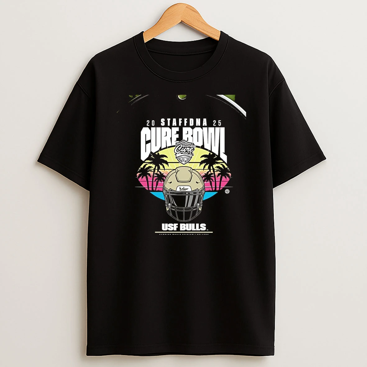 South Florida Bulls 2025 Cure Bowl Helmet Chriast T Shirt