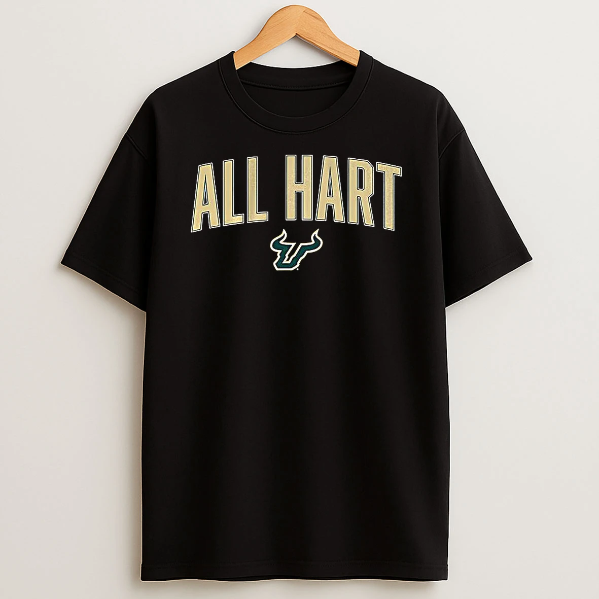 South Florida Bulls Football All Hart Logo T Shirt